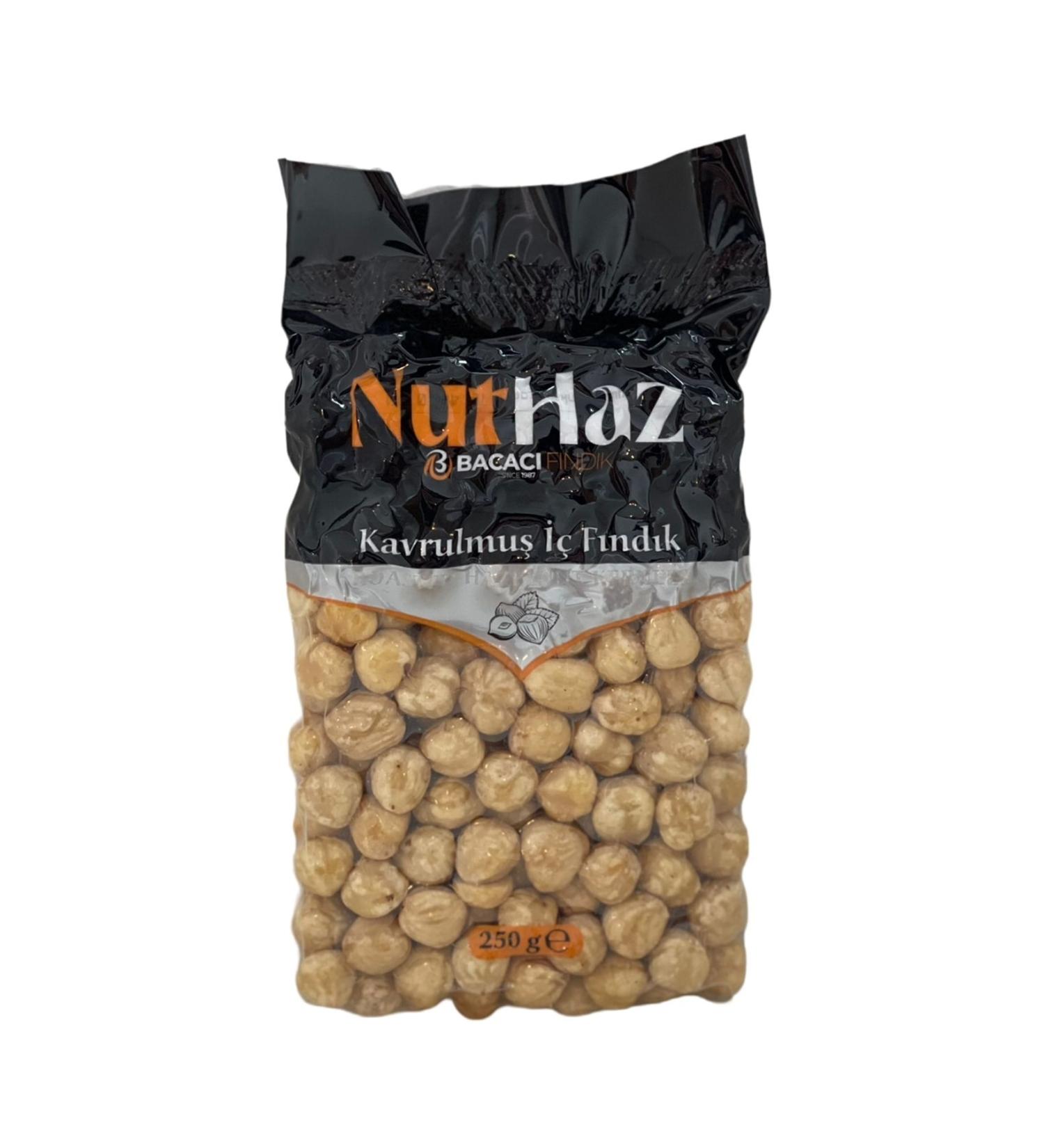 NutHaz Roasted Hazelnuts 250 gr Vacuum Package
