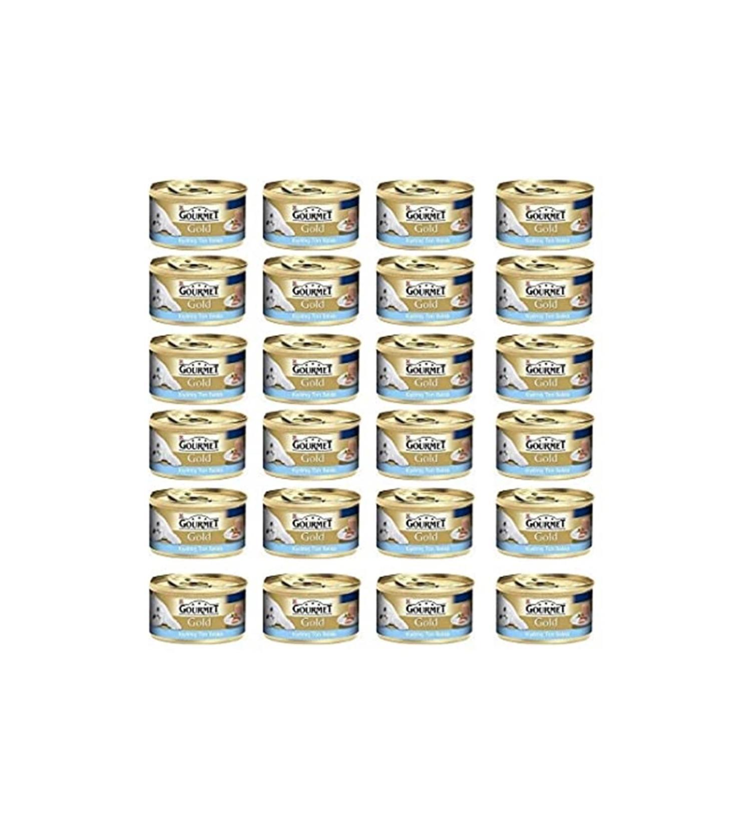 Gourmet Gold Canned Cat Food with Minced Tuna - 85 Gr X 24 Pieces