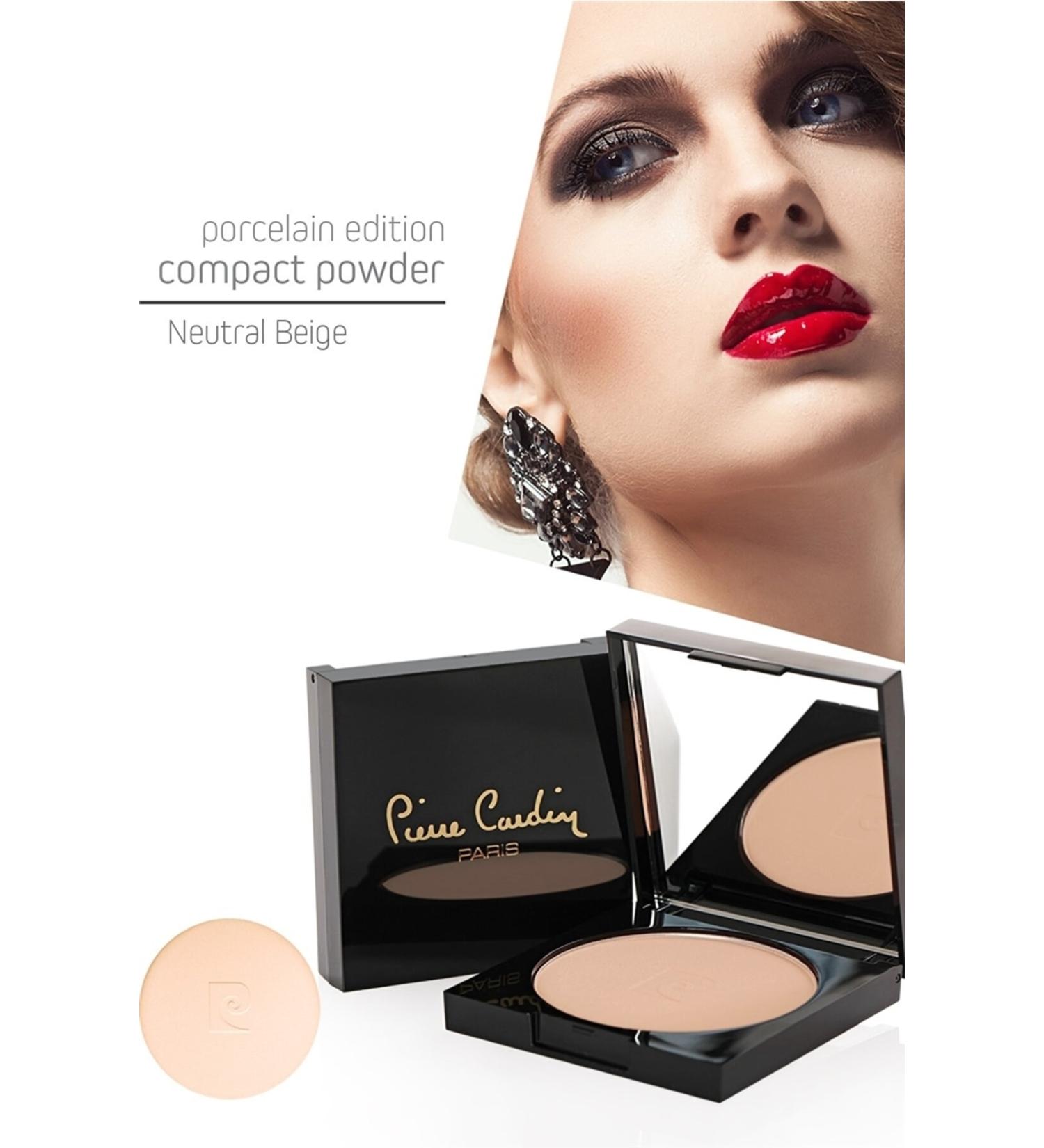 Pierre Cardin Porcelain Edition Compact Powder - Powder - Neutral Beige - Buy Online on GoSupps.com