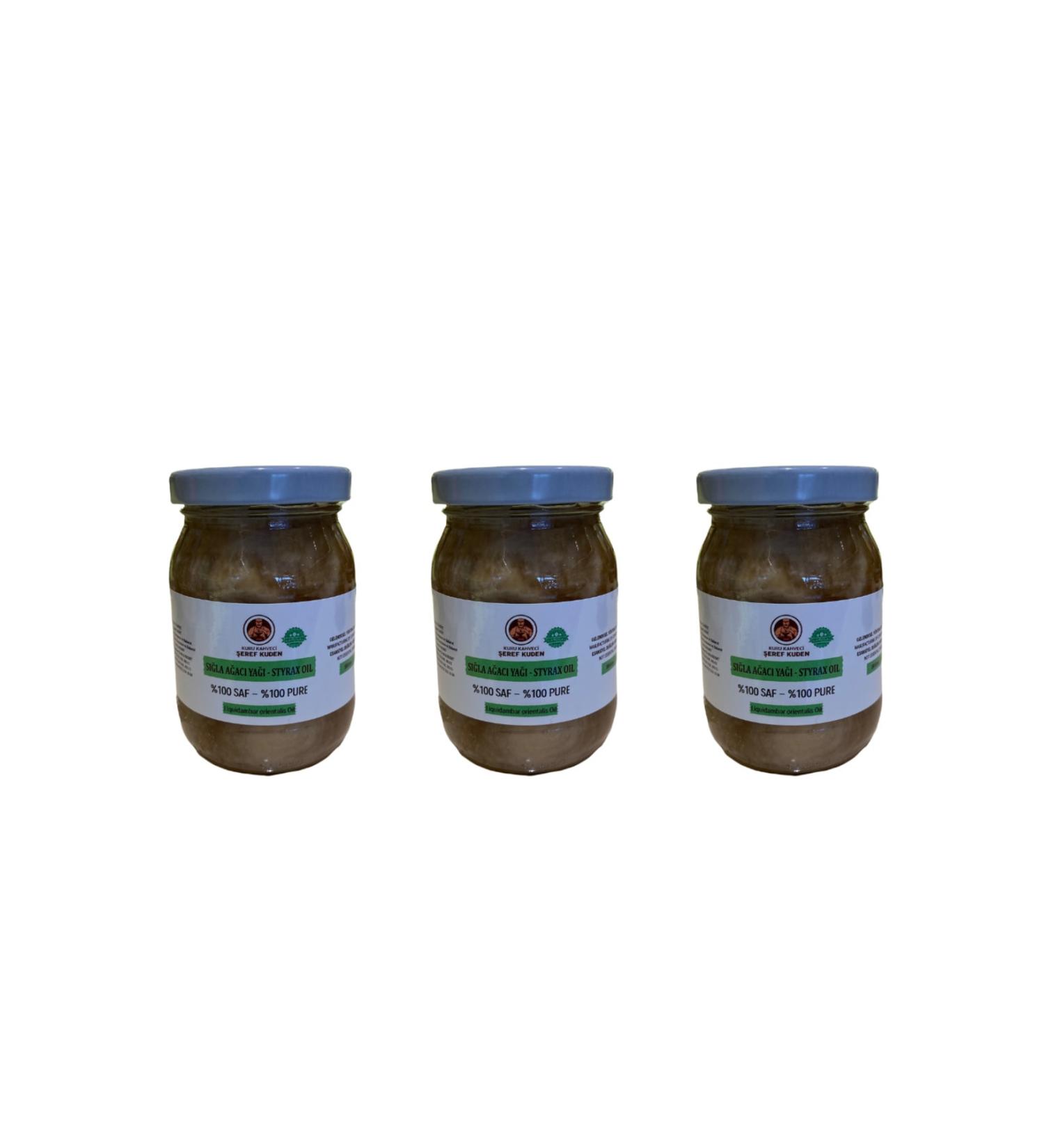 EREF KUDEN DRIED COFFEE AND SPICES Mu la eref Kuden Handmade Genuine Sweetgum Oil 200 Gr. X 3 Pieces