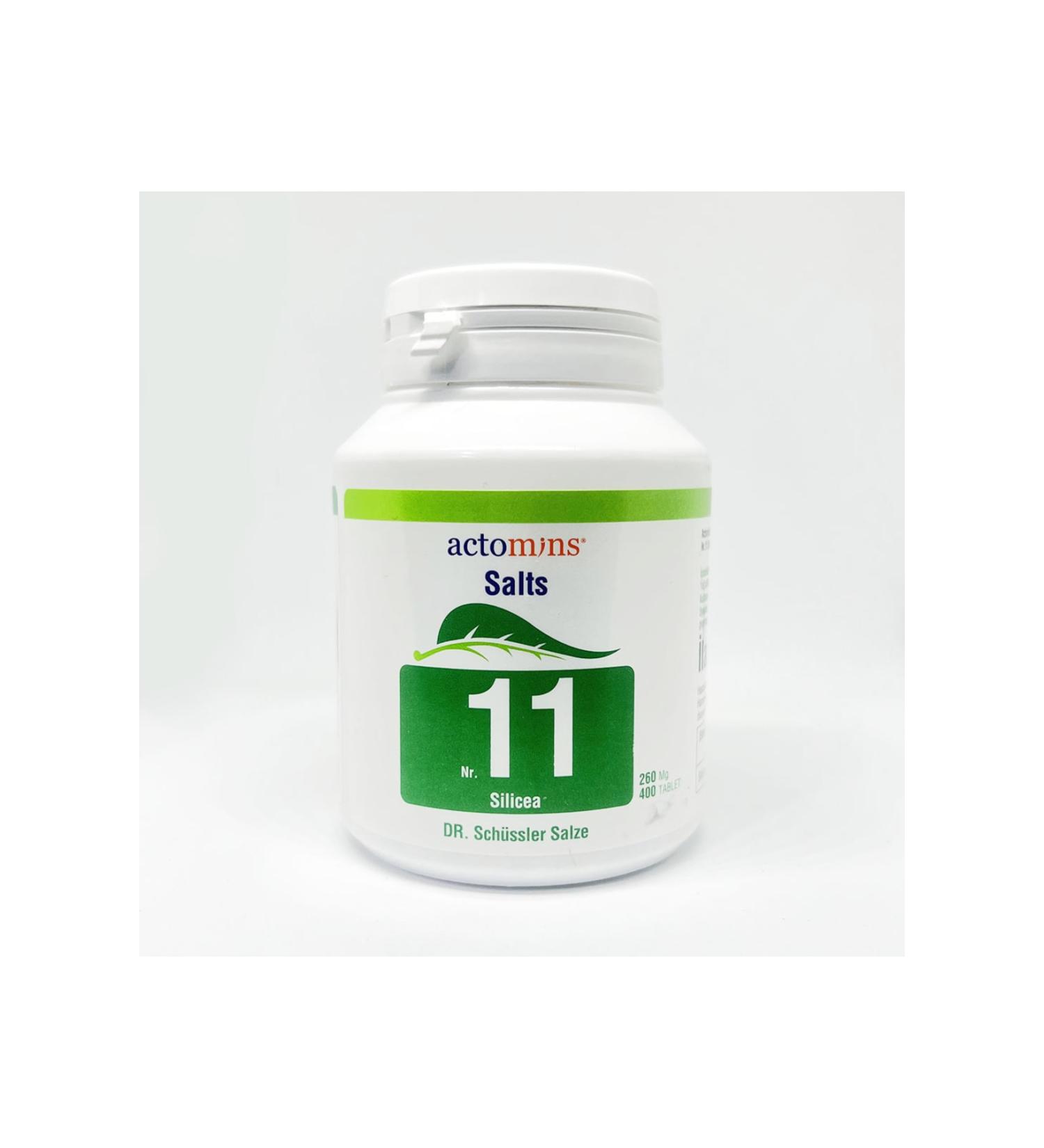 Sch ssler Salts Actomins Nr:11 | Silicea D12 | 400 Tablets Ast11 Ast11 - Buy Online on GoSupps.com