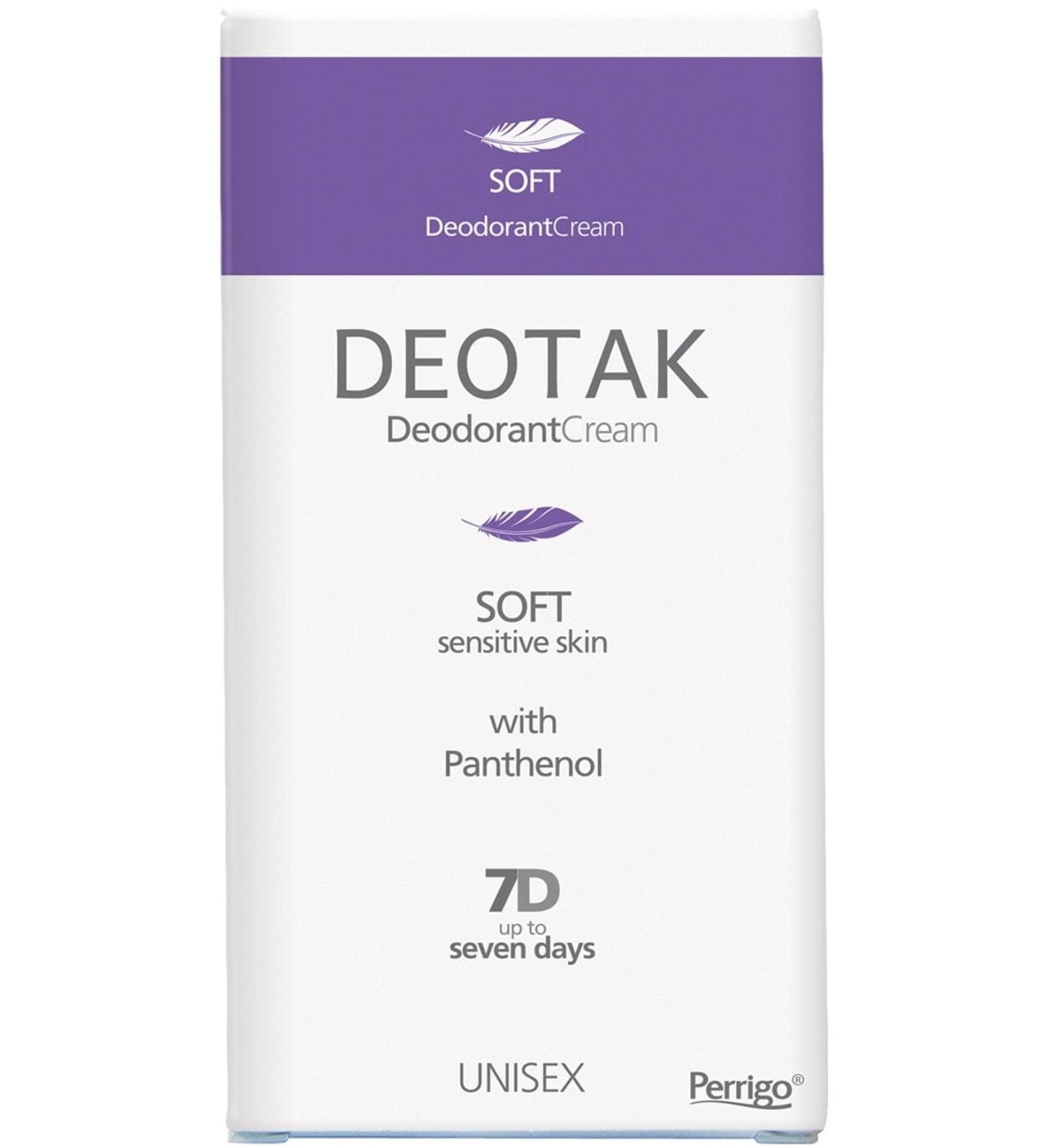 Deotak Unisex Cream Deodorant Soft 35 ml