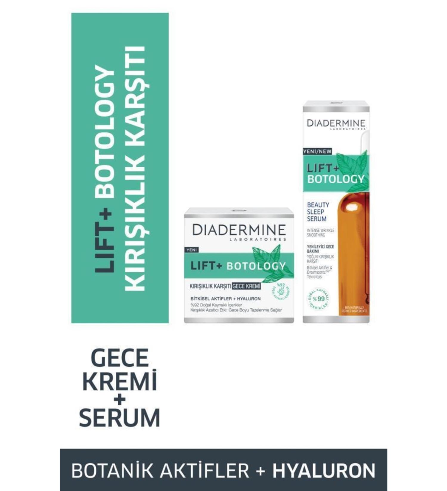 Diadermine Lift+ Botology Anti-Wrinkle Serum 30 Ml + Night Cream 50 Ml - Buy Online on GoSupps.com