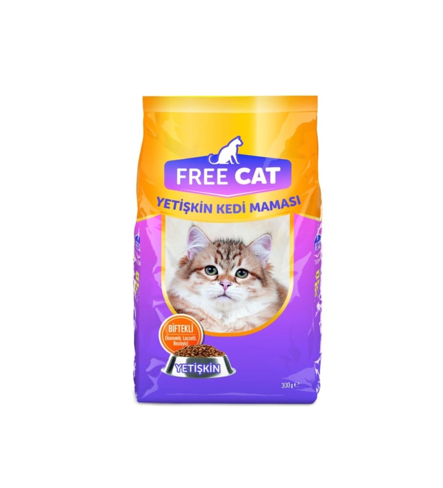 free cat Adult Cat Food Steak 300 Gr
