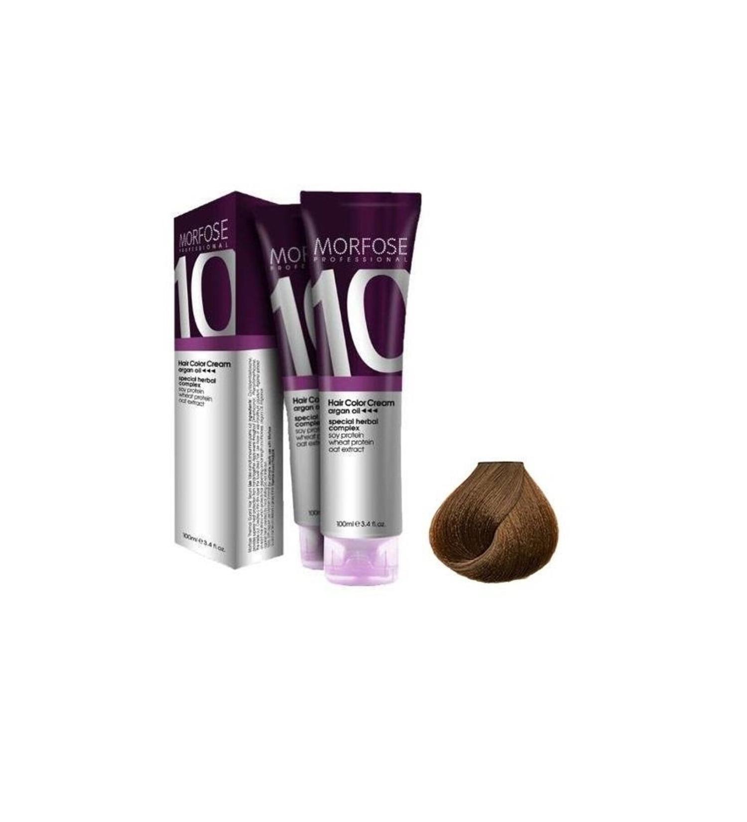 Morfose Hair Dye Tube Dye 6.73 Intense Cappuccino Coffee 100 Ml