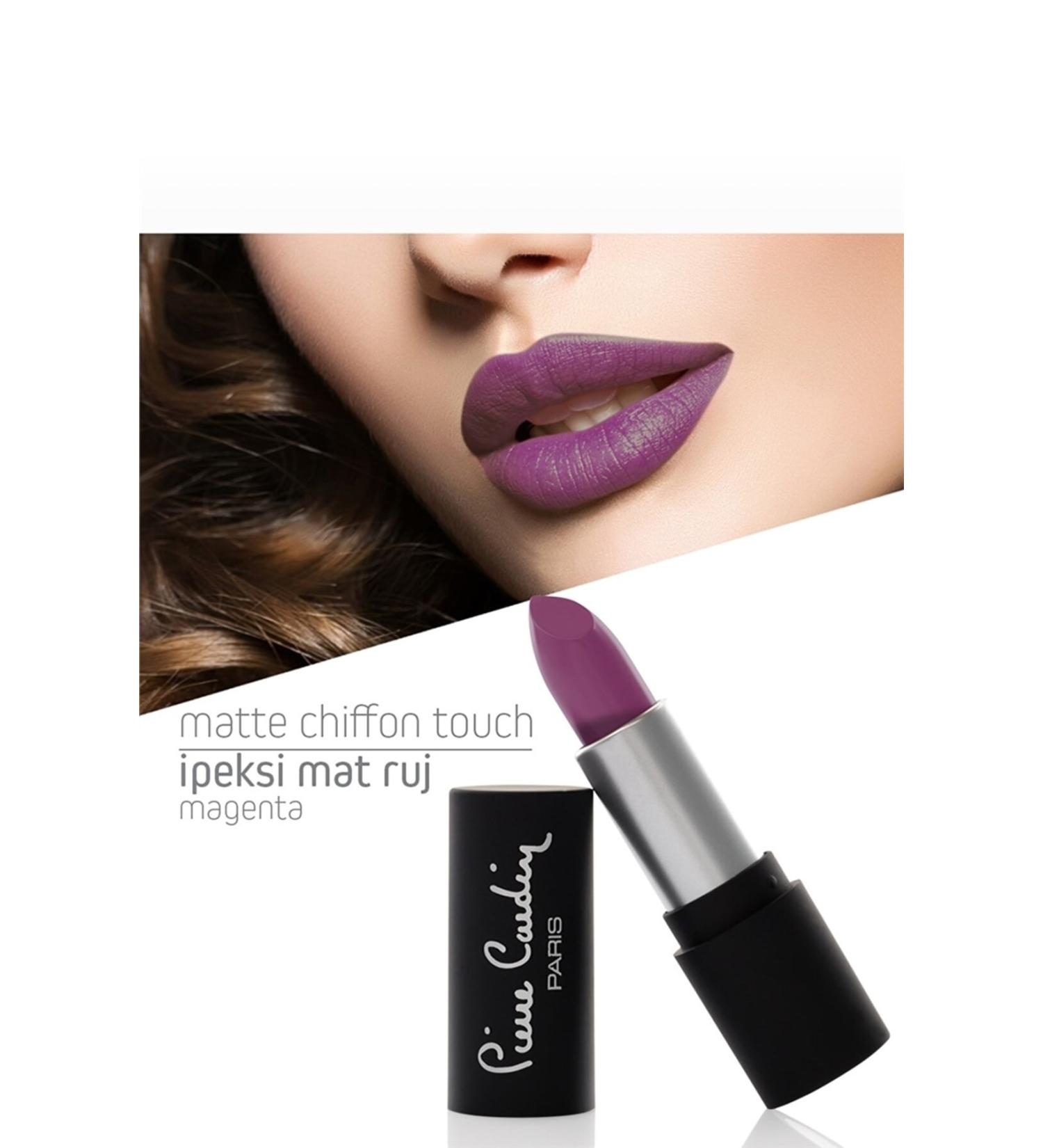 Pierre Cardin Matte Chiffon Touch Lipstick - Magenta -181 - Buy Online on GoSupps.com