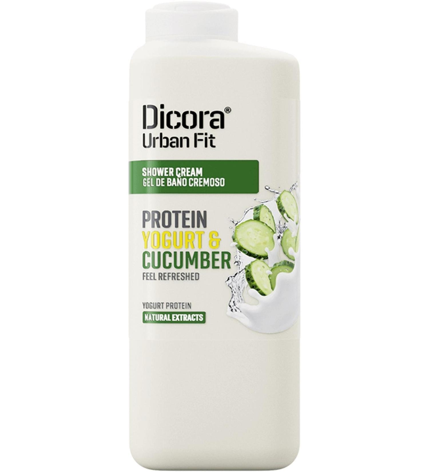 Brand: Dicora Urban Fit Shower Gel Yogurt and Cucumber 400 Ml Category: Shower Gel