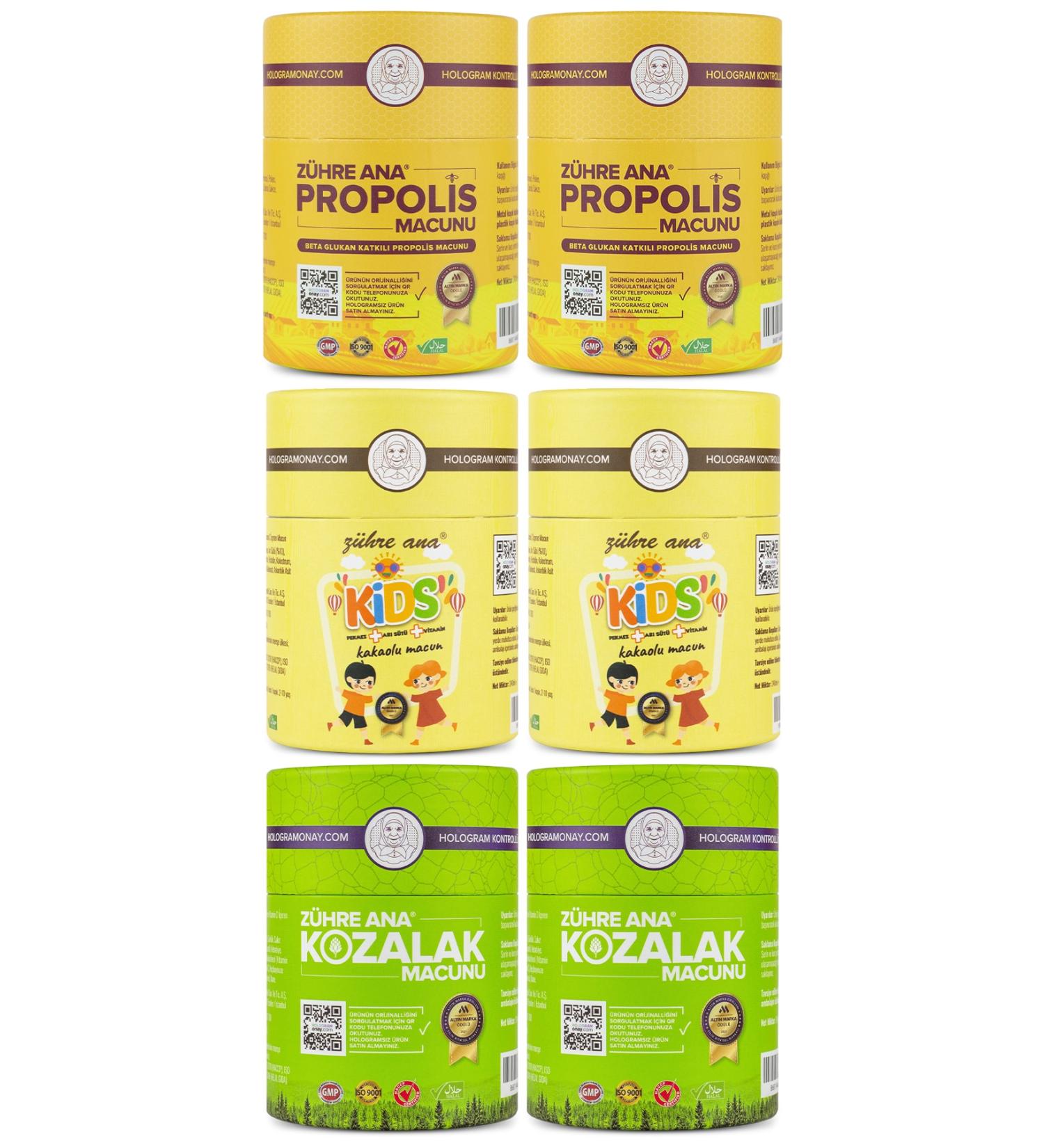 Z hre Ana Family Package 2 (2x Cone Paste + 2x Kids Paste + 2x Propolis Paste) Holographic Product - Buy Online on GoSupps.com