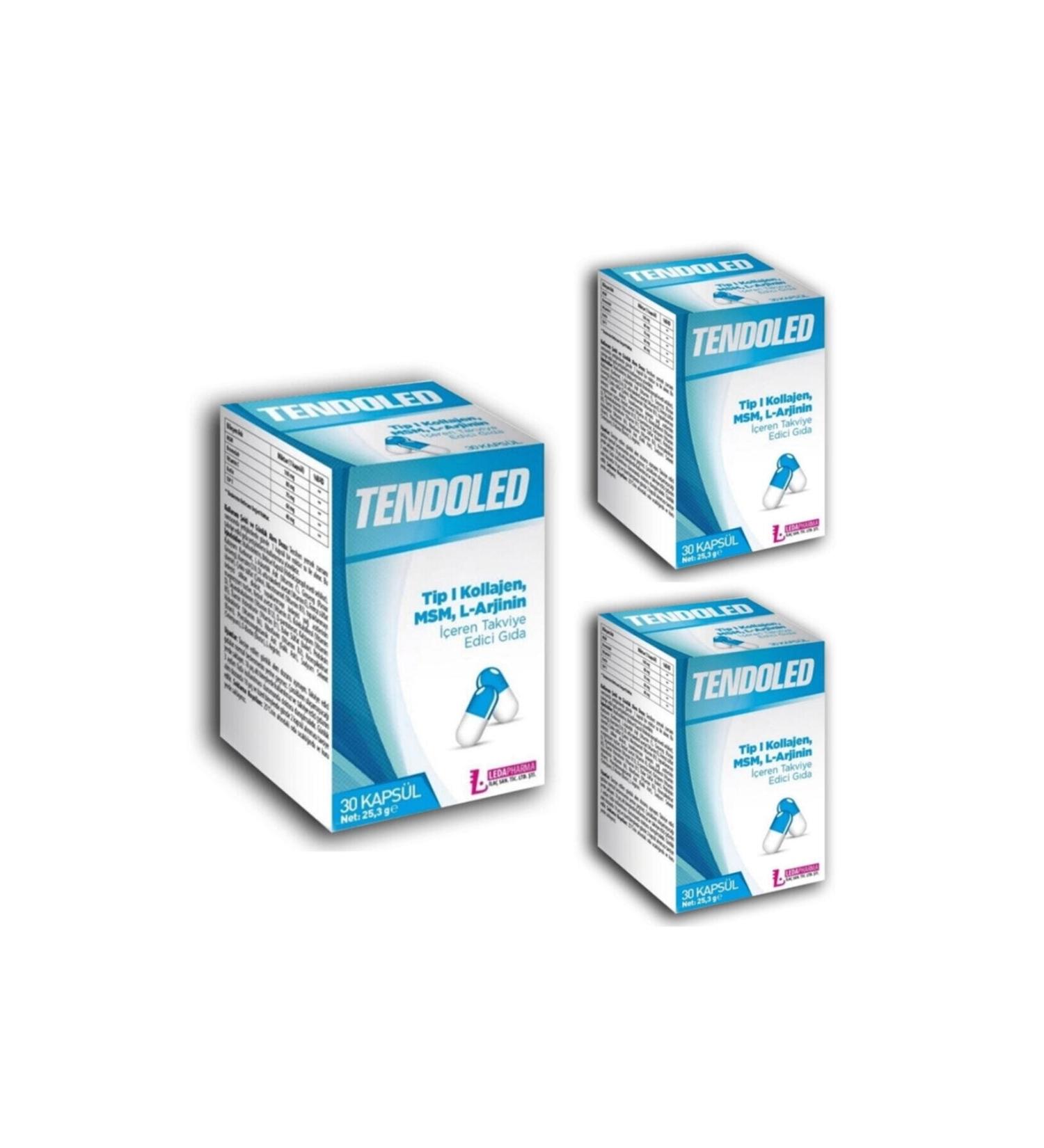 LedaPharma Tendoled 30 Capsules X3 Pieces