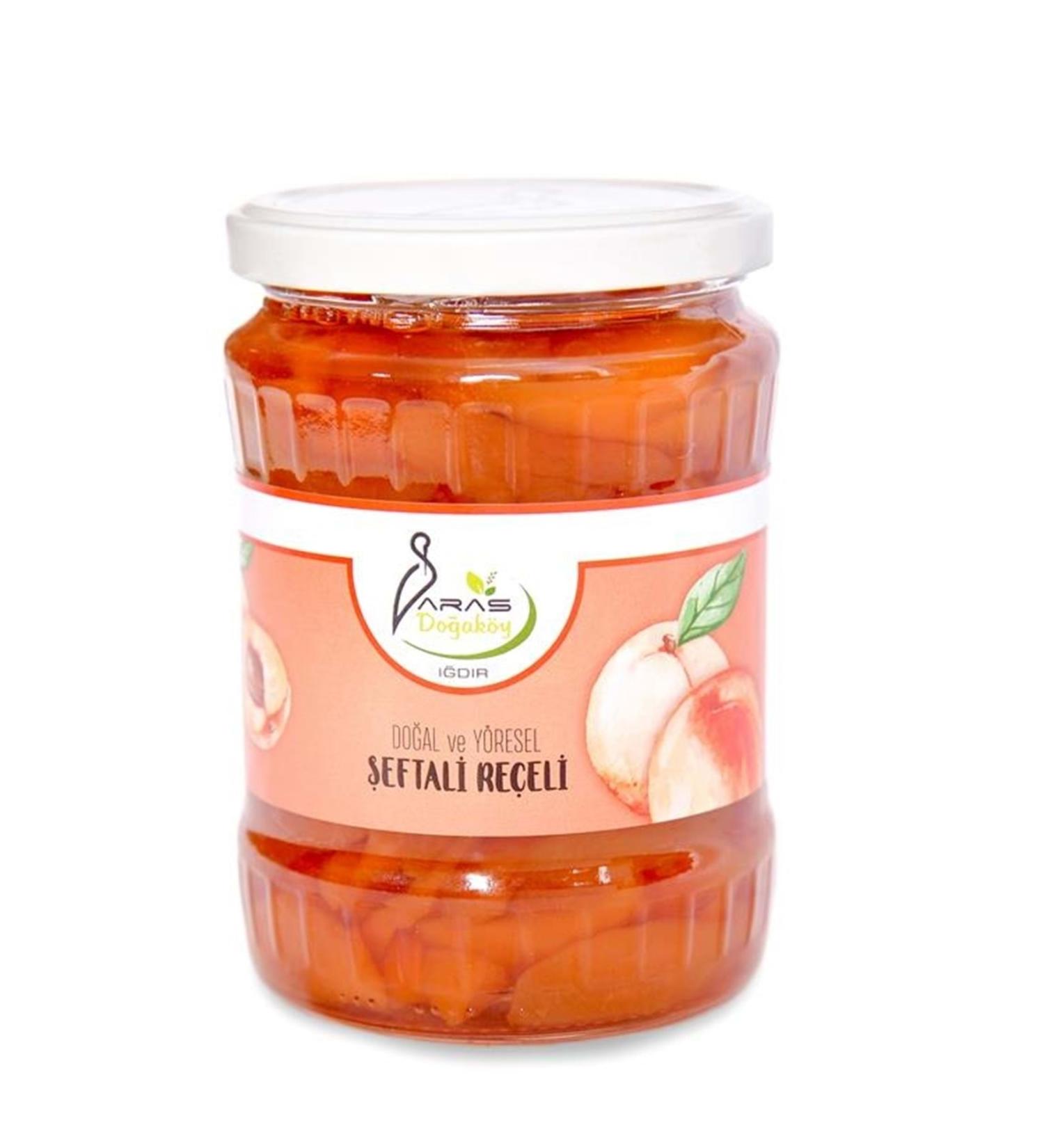 Aras Do ak y Natural and Local Peach Jam 580 gr