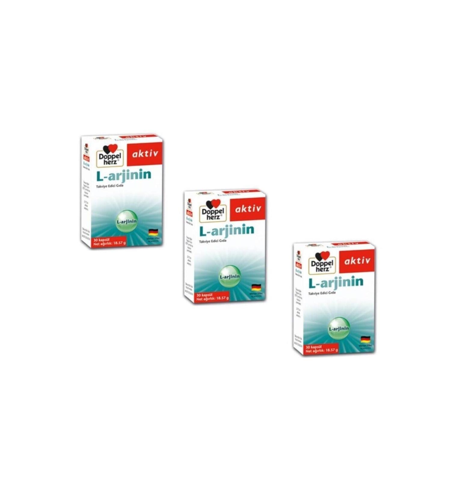 Doppelherz Aktiv L Arginine 30 Capsules 3 Pack