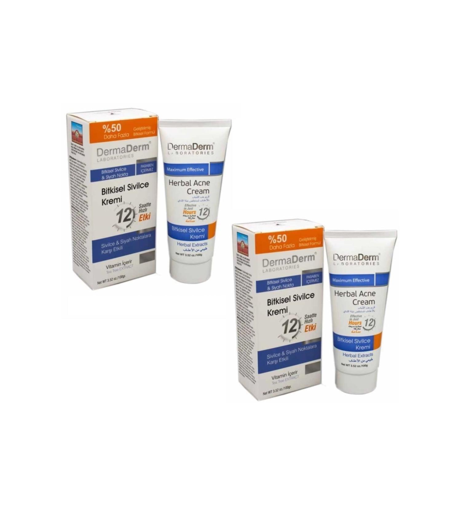 DermaDerm 2 Acne Cream Net Wt 3.52 Oz./100 gr