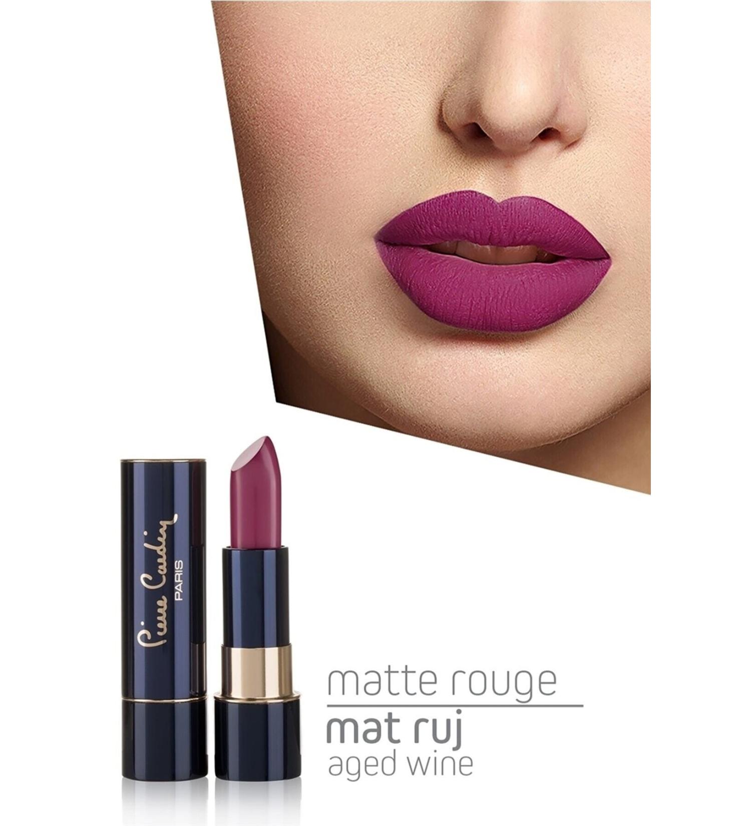 Pierre Cardin Matte Rouge Matte Lipstick - Aged Wine 945 11149 - Buy Online on GoSupps.com
