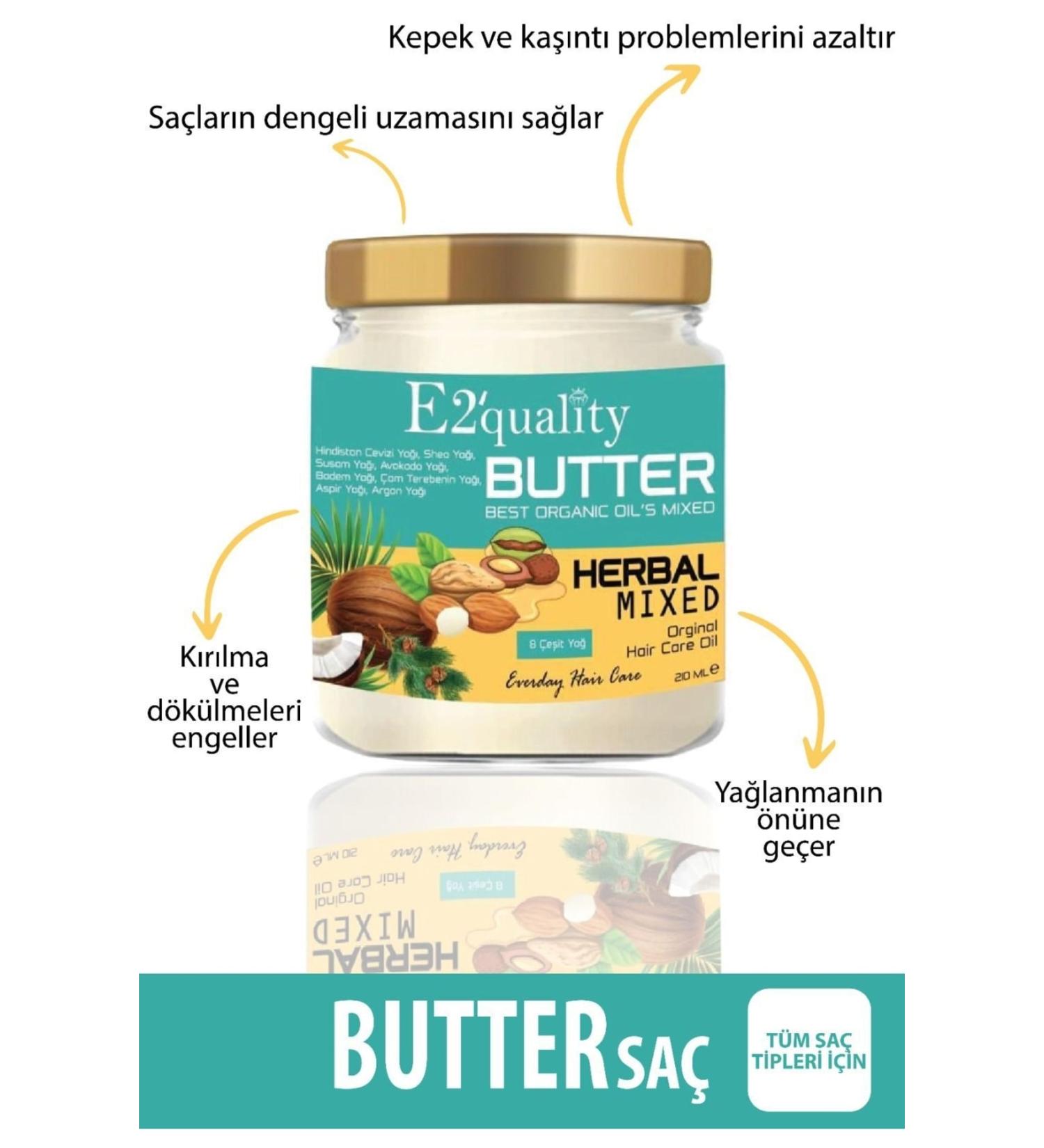 E2'quality Butter Fast Growth Plumping and Volumizing Hair Care Oil 210 ml