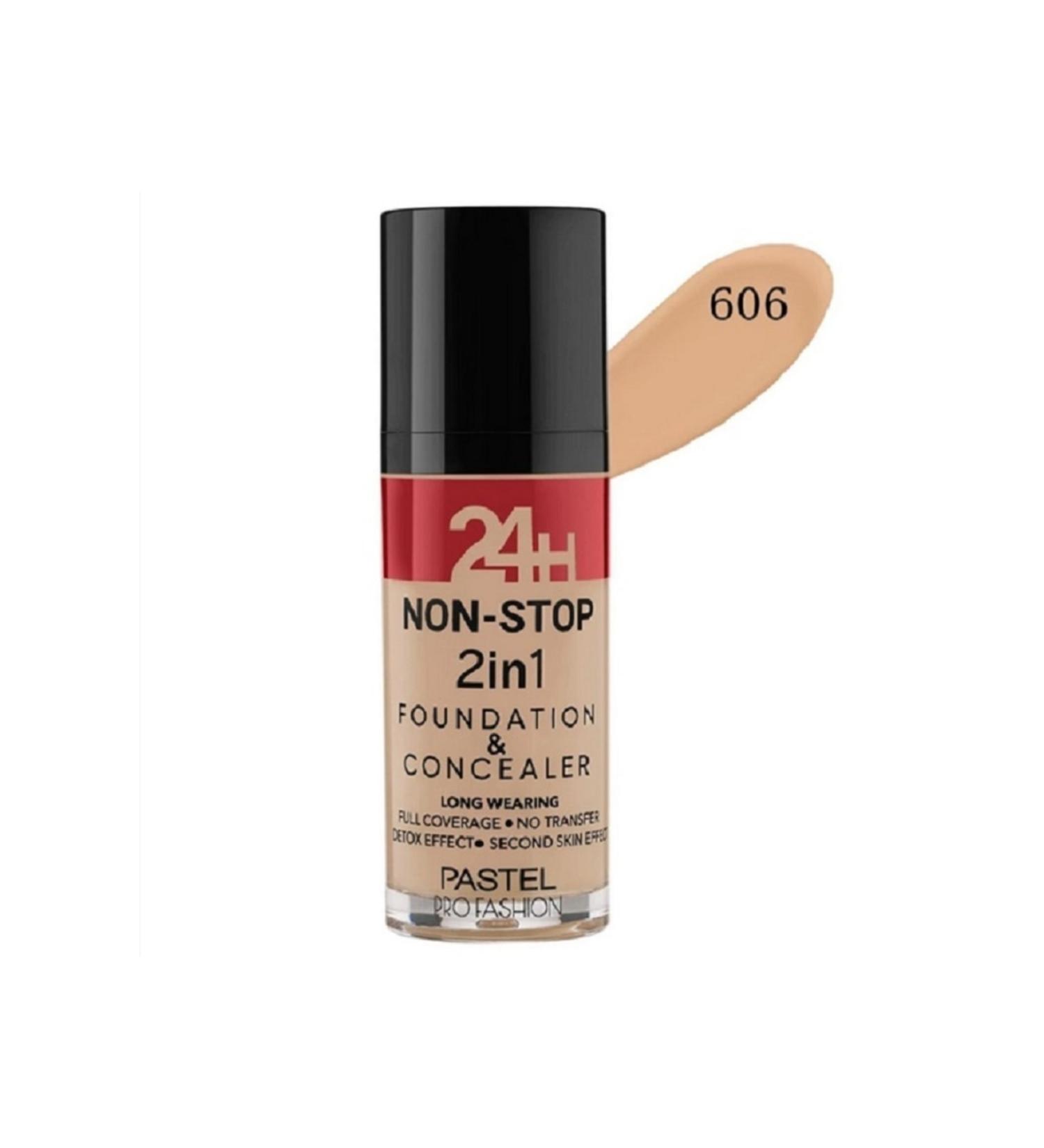Pastel 24h Non-stop 2 In 1 Foundation And Concealer 601