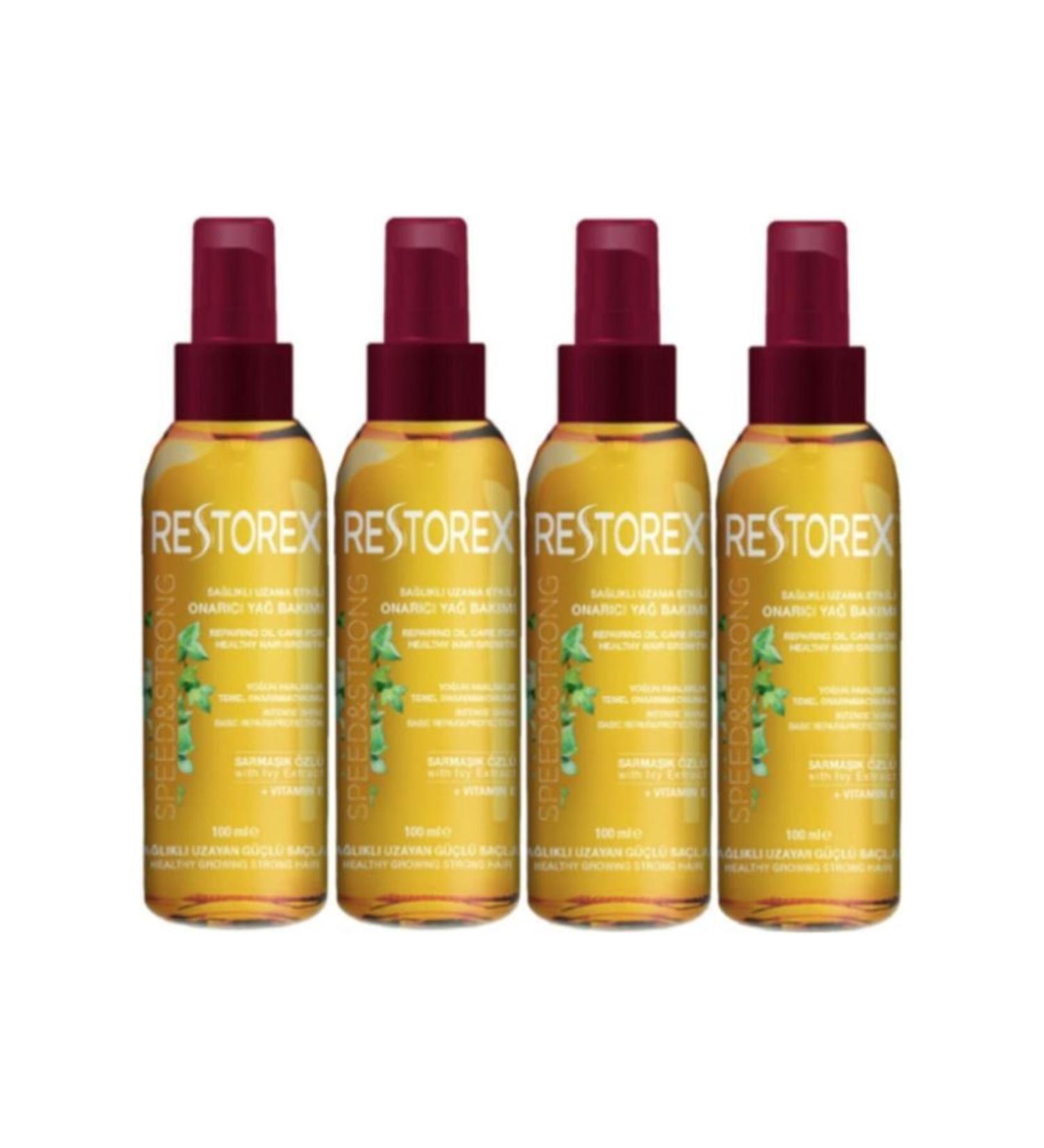 Restorex Ivy Essence Repairing Oil Care 100 Ml (4 Pieces)