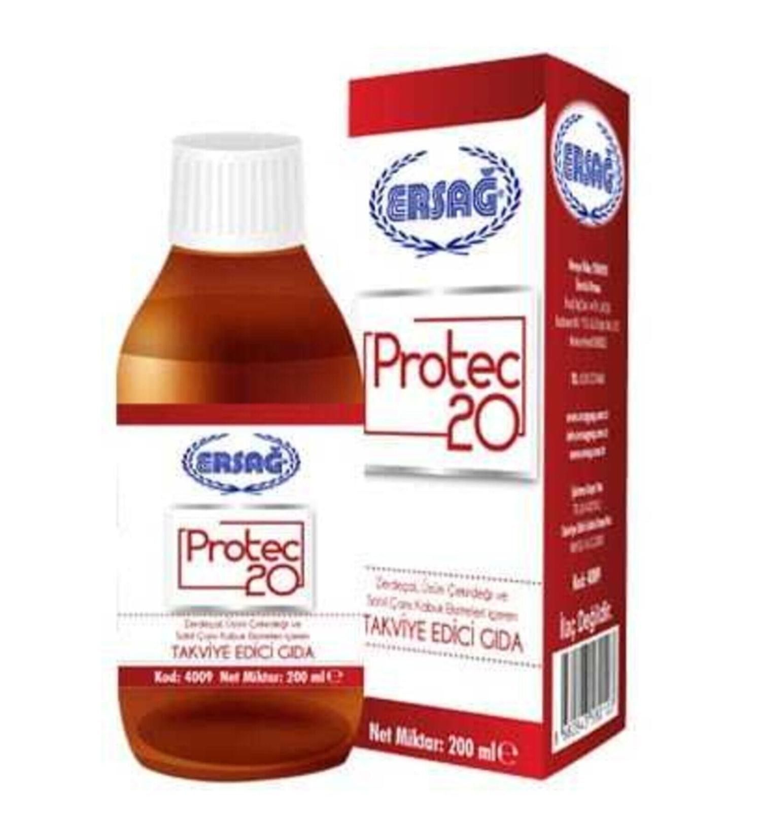 Ersa Protec20 Turmeric Grape Seed Maritime Pine Food Supplement 200ml