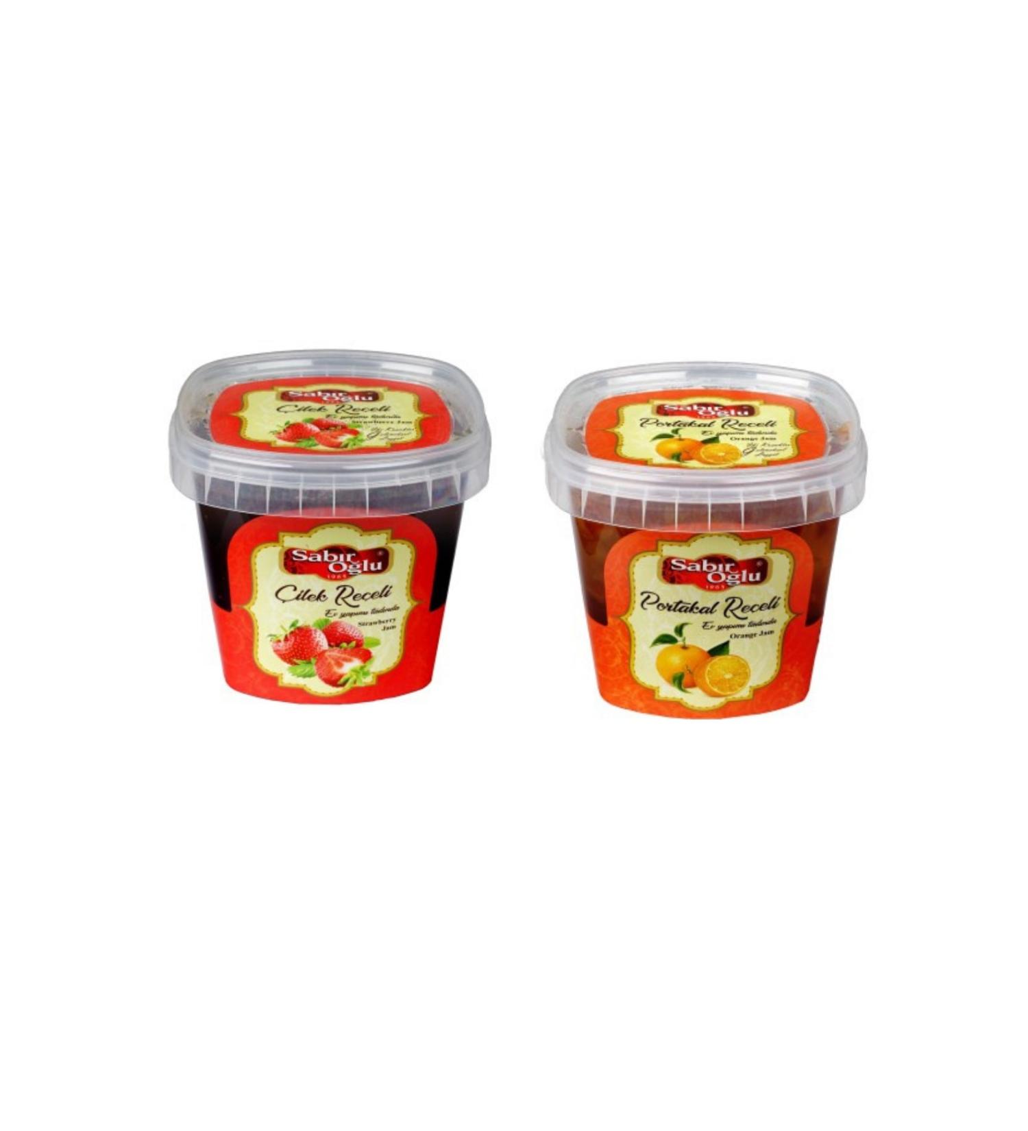 SABIRO LU 800 gr Jam Bucket Orange and Strawberry