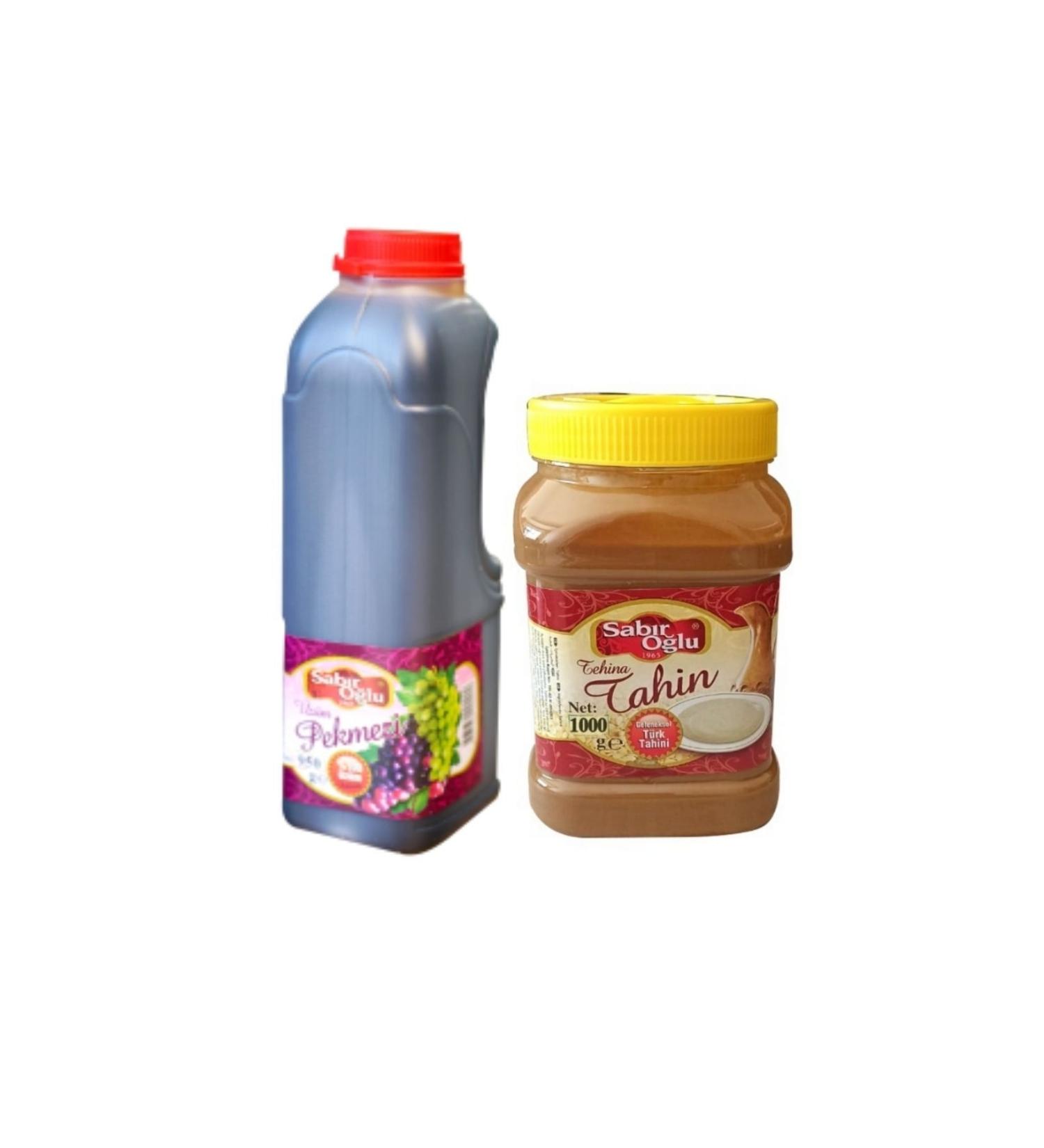 SABIRO LU 1000 Gr Bozk r Tahini & 950 Gr Molasses Grape Molasses Pls Can