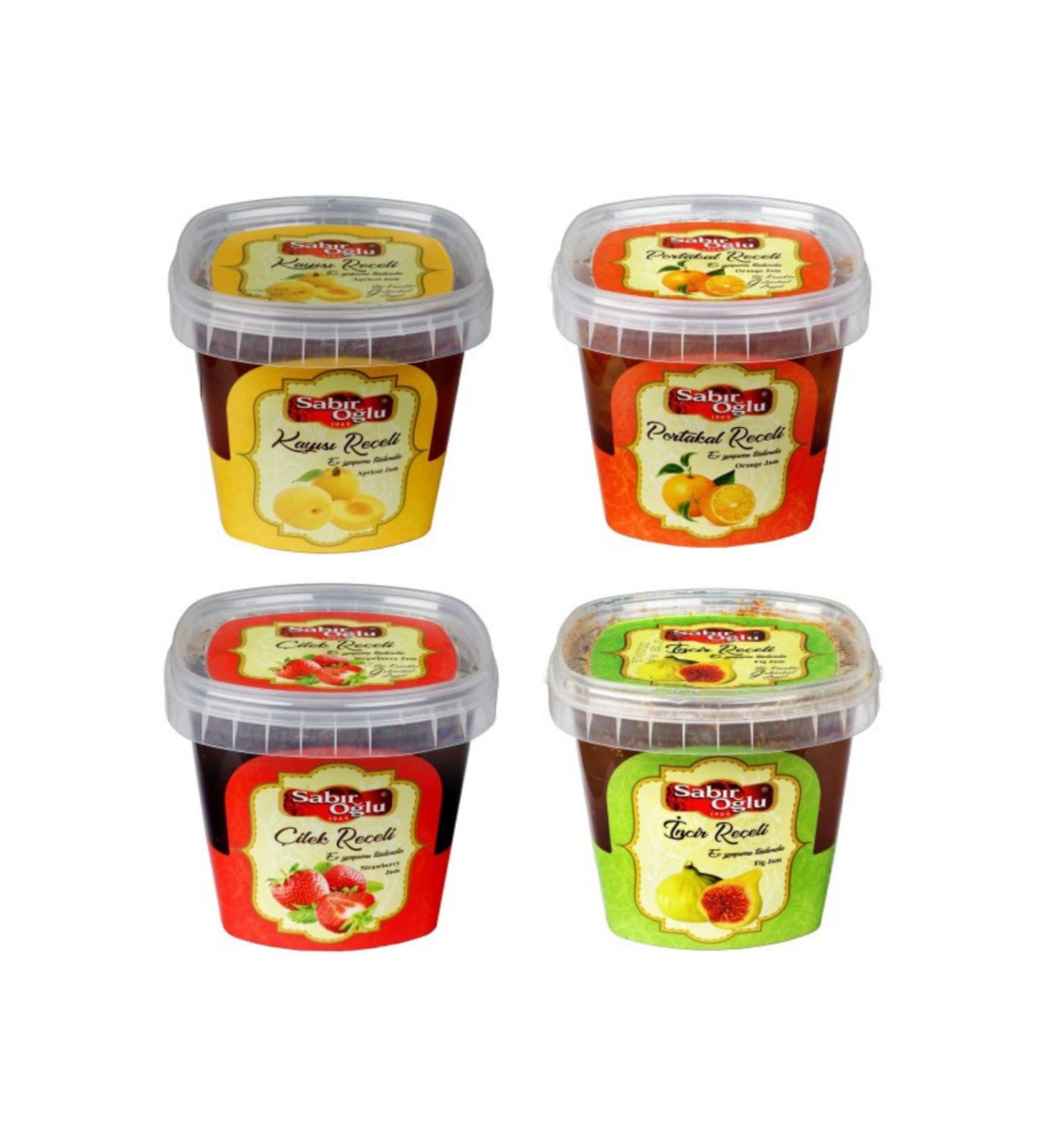 SABIRO LU 800 Gr Pls Bucket Jam Apricot-orange-strawberry-fig