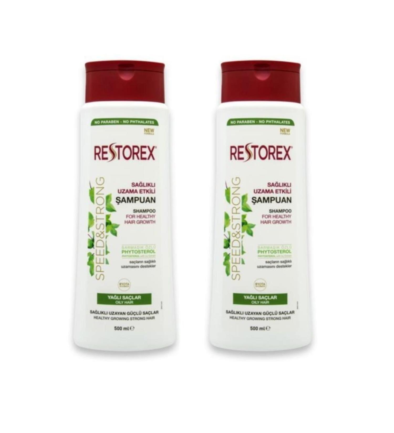 Restorex Shampoo 500ml+500ml For Oily Hair