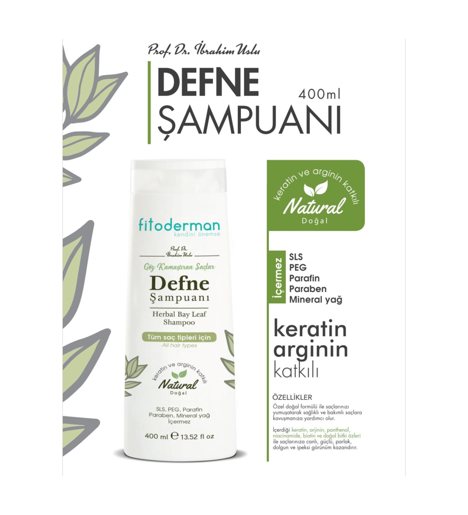 Fitoderman Anti-Hair Loss Herbal Laurel Shampoo with Laurel Extract Keratin Arginine Biotin - Buy Online on GoSupps.com