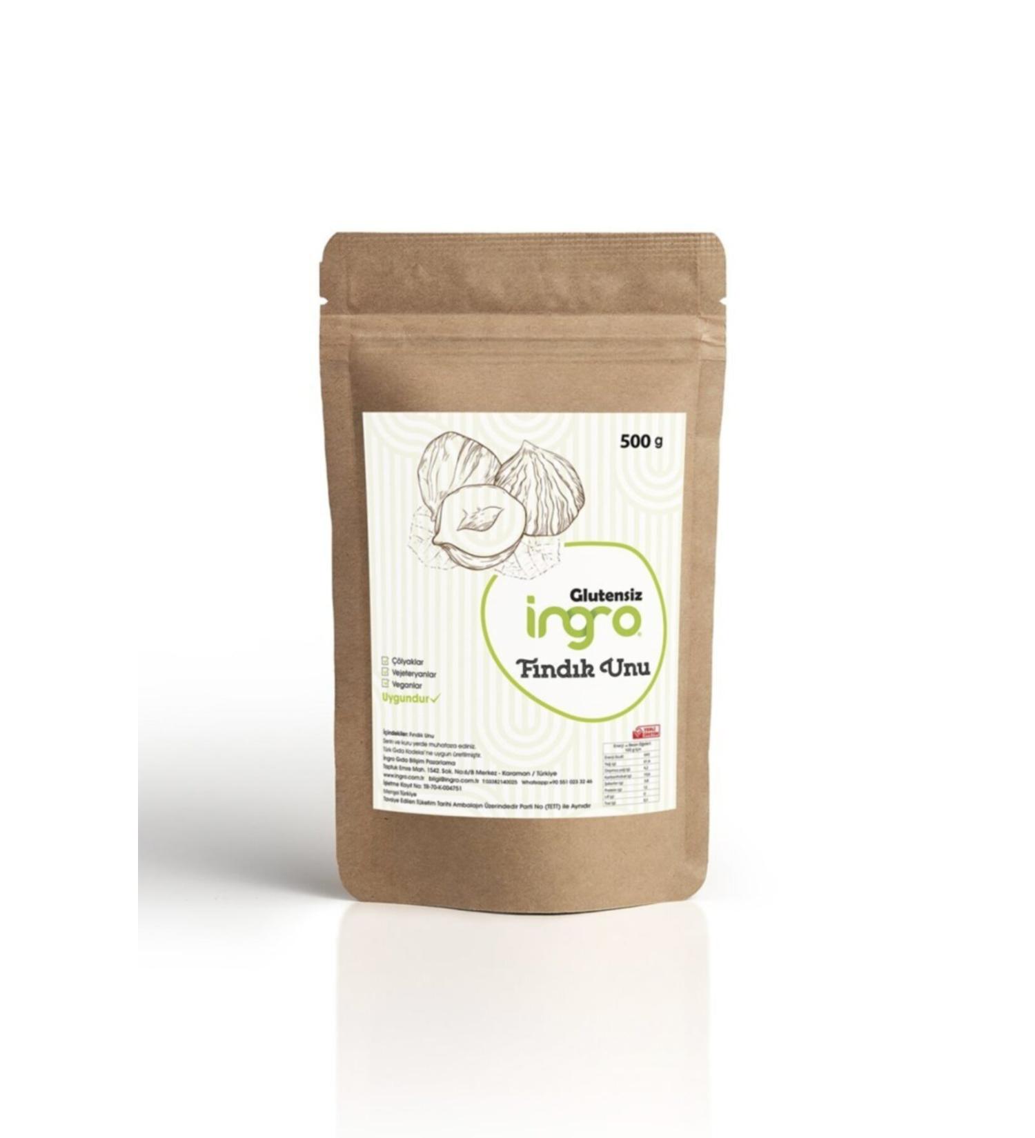 Ingro Gluten Free Hazelnut Flour White 500 G