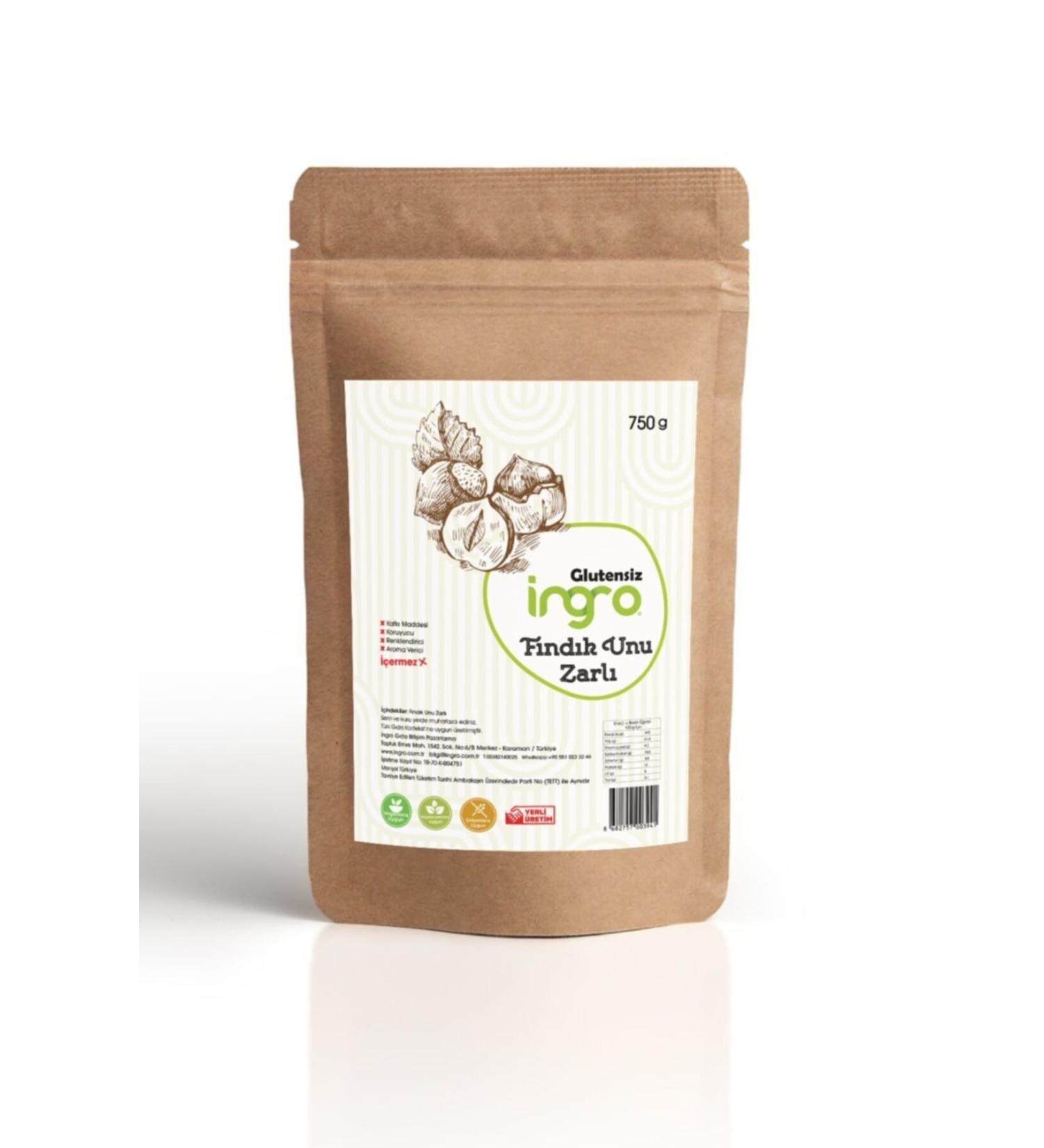 Ingro Gluten Free Hazelnut Flour Diced 750 G