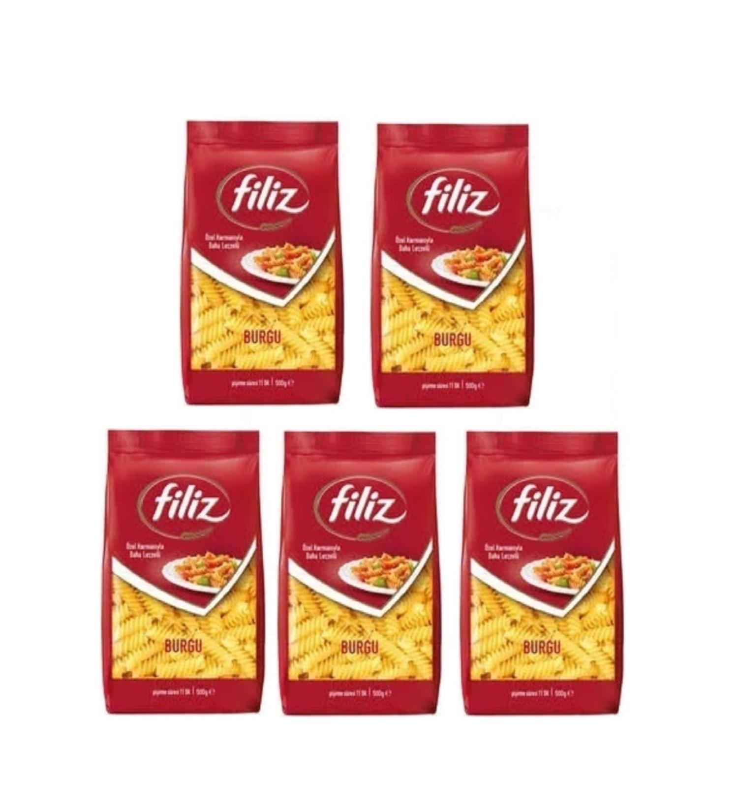 F L Z 5 Packs of Spiral Pasta 500 Grams
