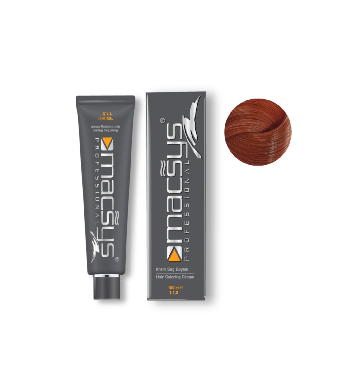 MACSYS 100 ml Professional Hair Dye No: 6.43 Brown Copper Oxidizer Free