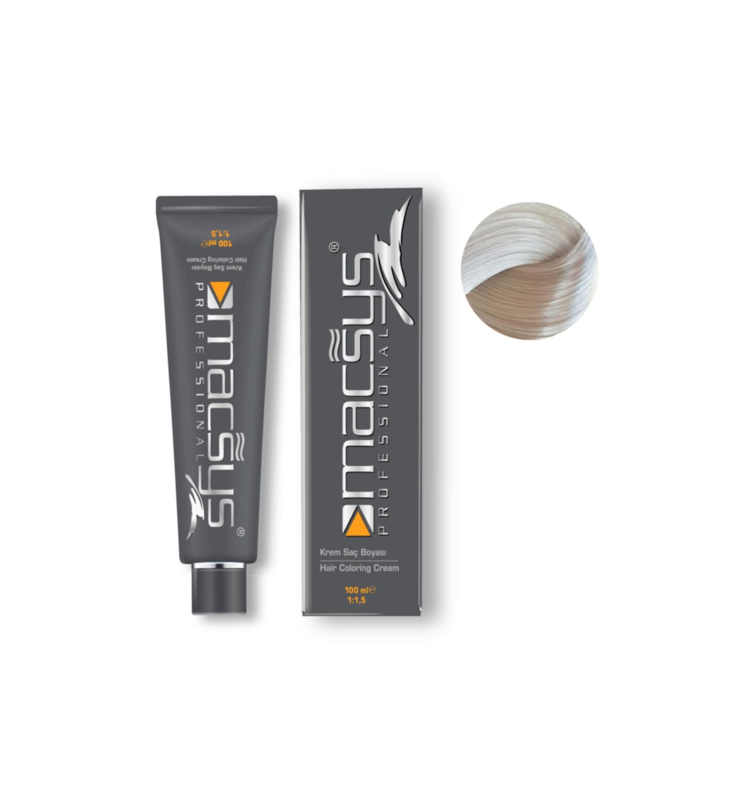 MACSYS 100ml Professional Hair Dye No:11.71 (Super Lightening Silver) - Oxidizer-Free