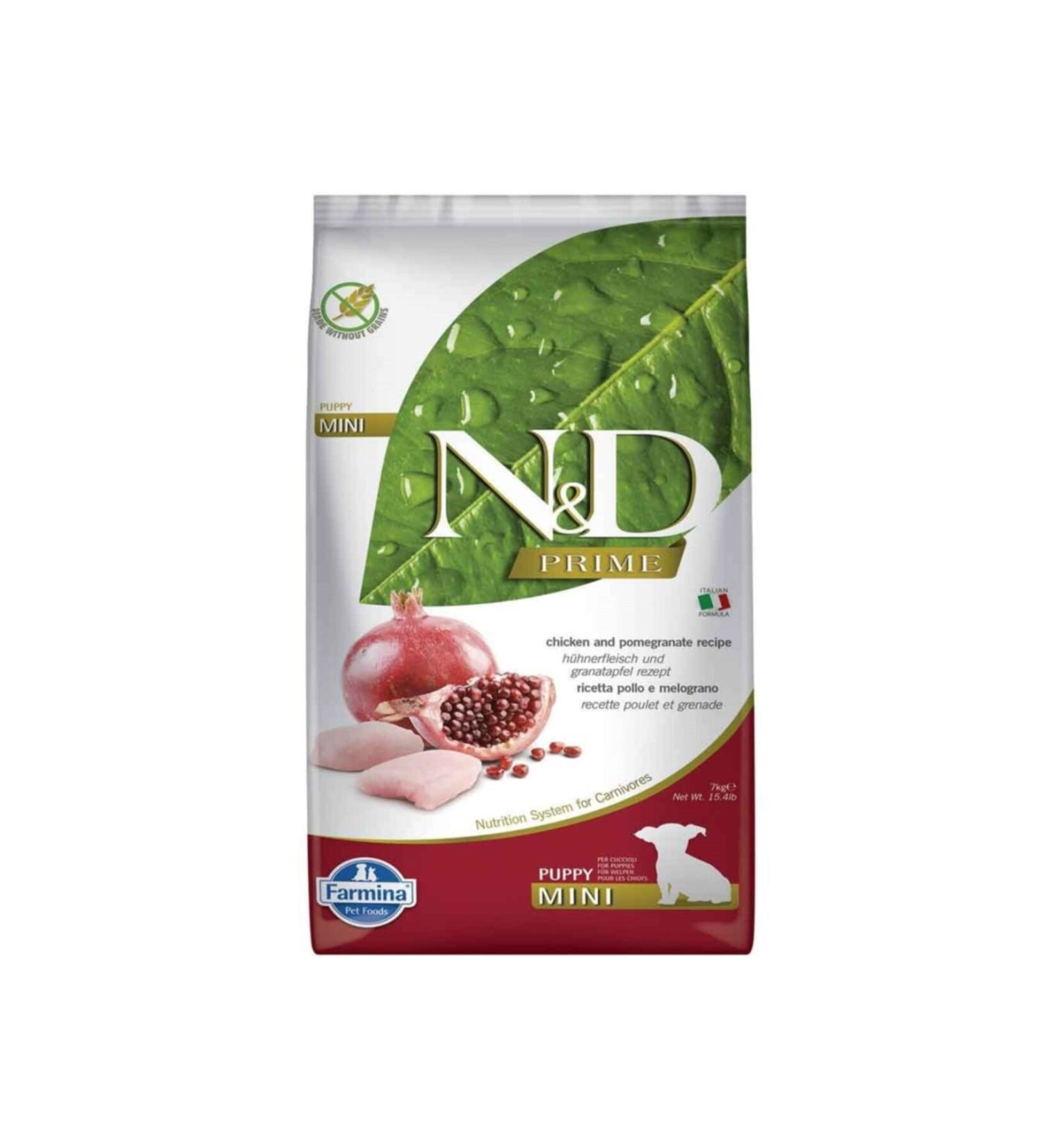 N & D Chicken Pomegranate Grain Free Small Breed Puppy Food 7 kg
