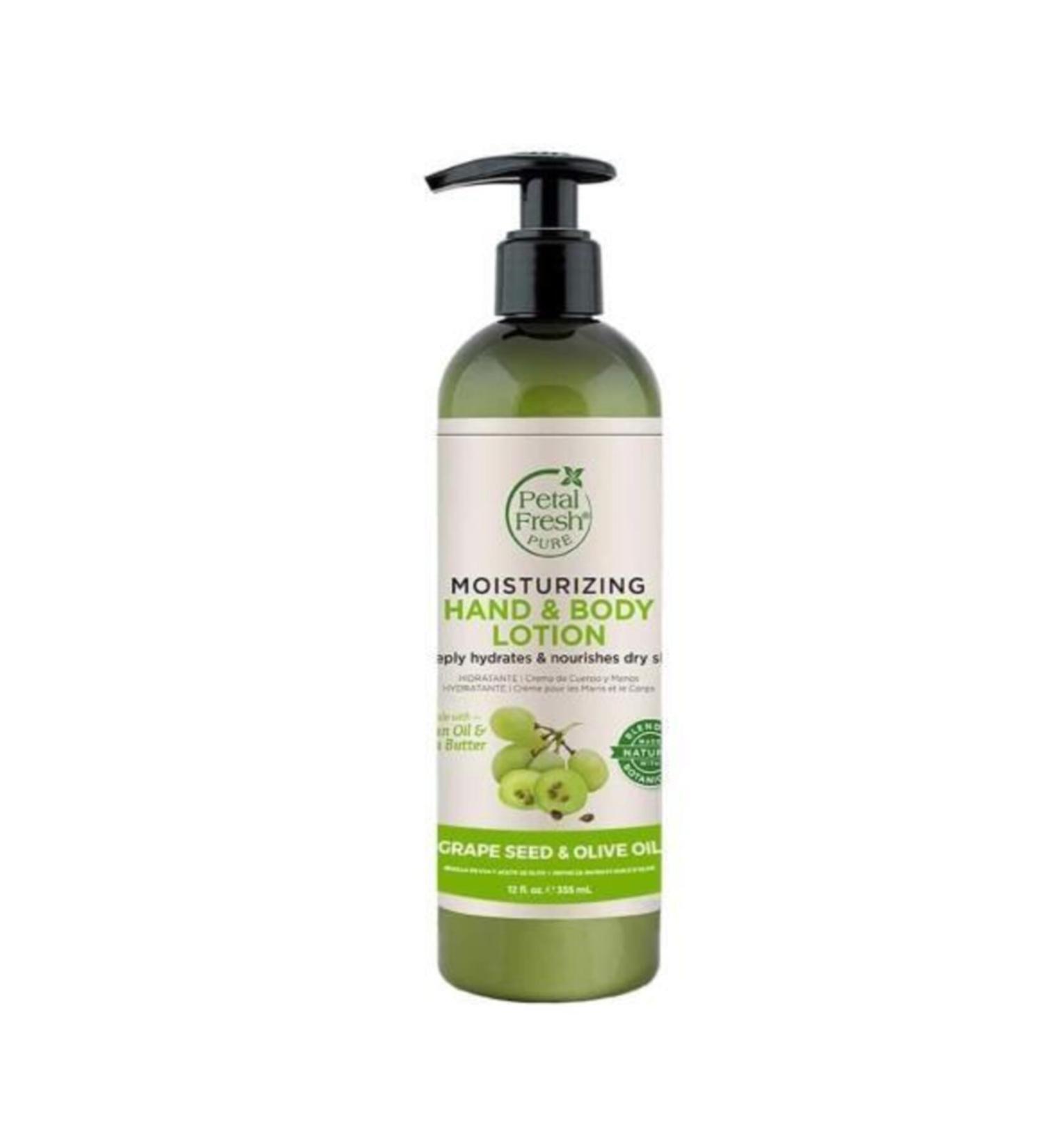 Petal Fresh Grape Seed Olive Oil Extract Moisturizing Hand and Body Lotion