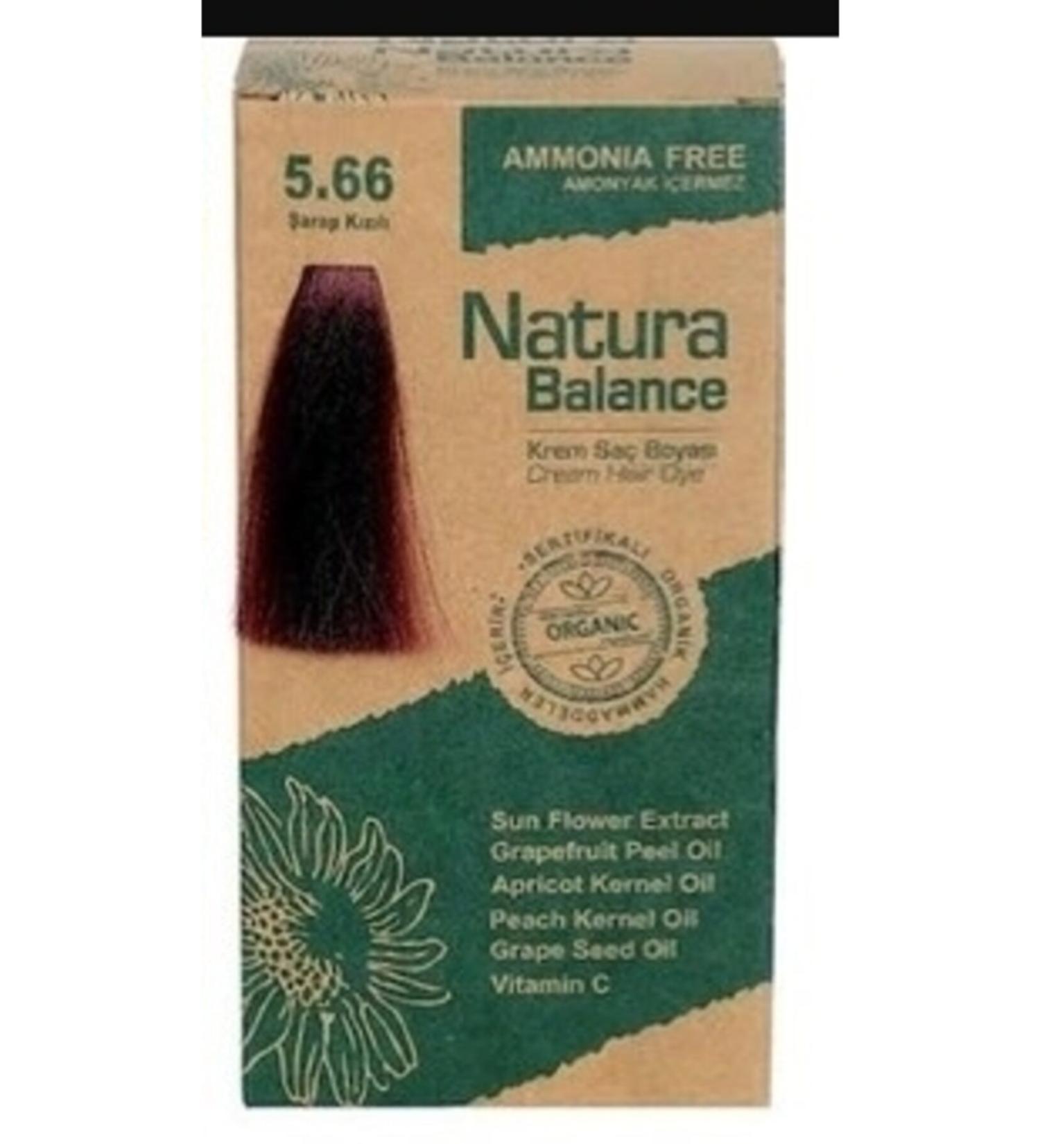 NATURABALANCE Wine Red Organic Hair Dye 5.66