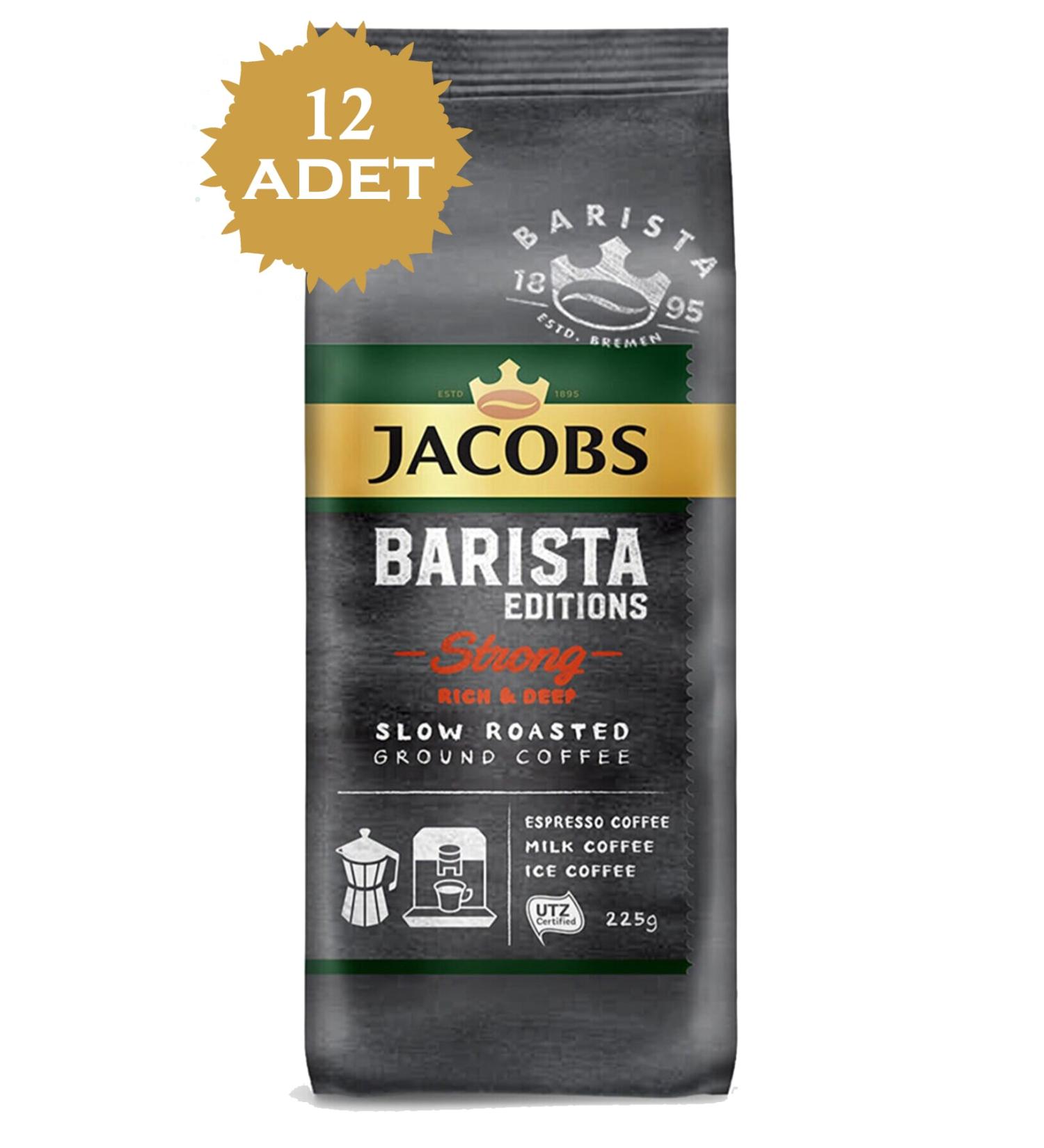 Jacobs Barista Editions Strong Filter Coffee 225 Gr X 12 Pieces - Buy Online on GoSupps.com