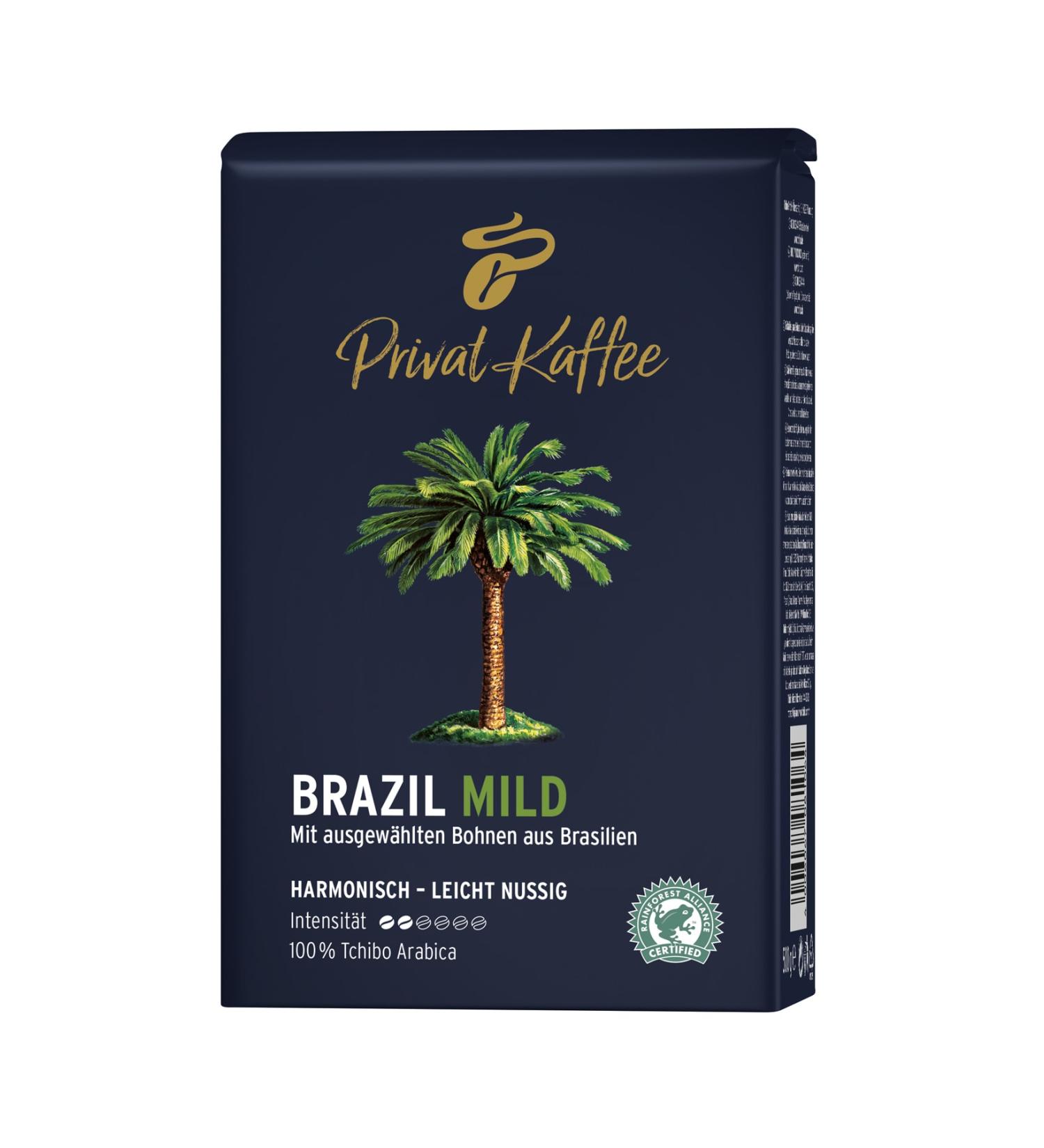 Tchibo Privat Kaffee Brazil Mild Coffee Beans 500 g - Buy Online on GoSupps.com