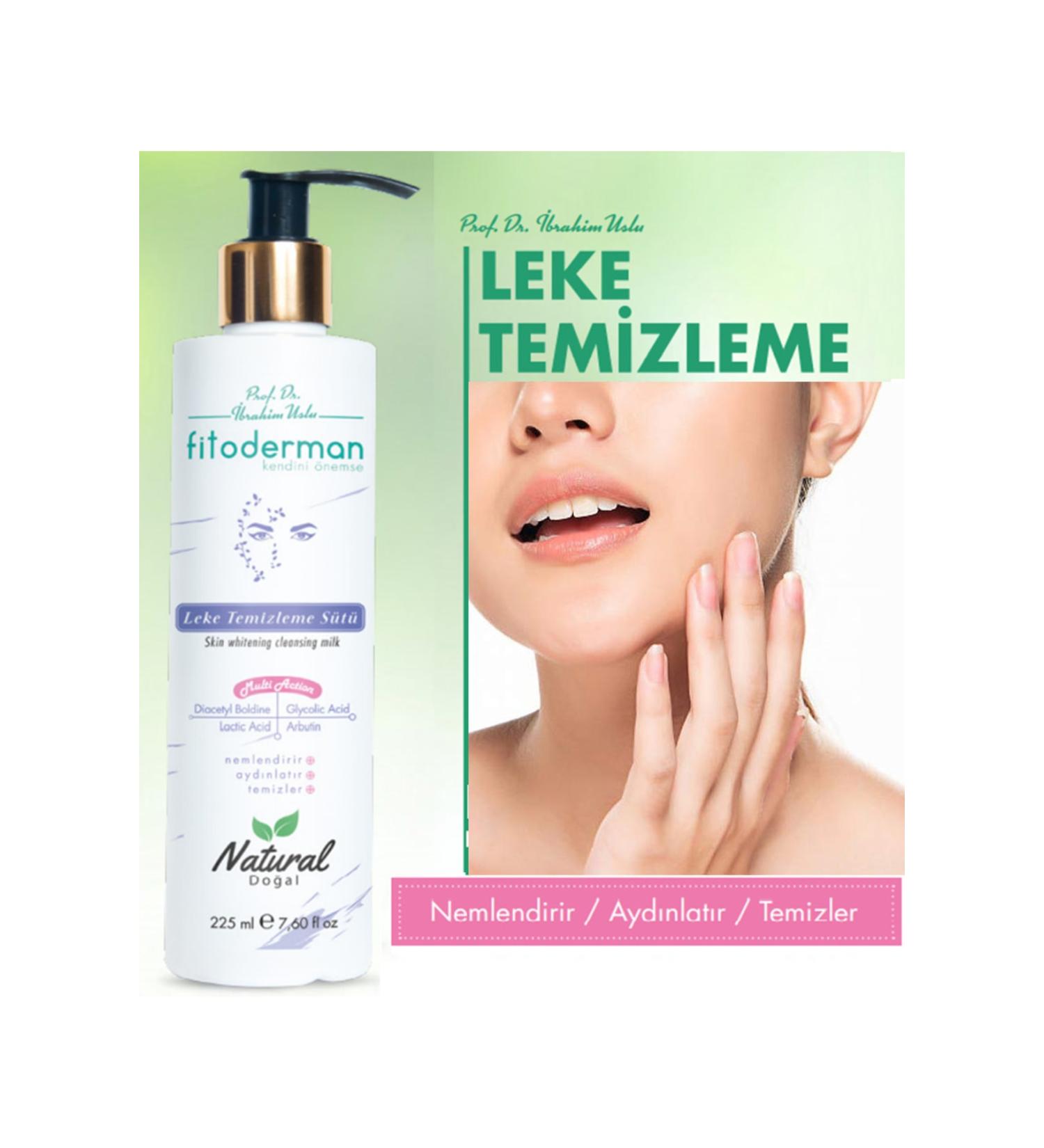 Fitoderman Natural Pore Tightening Blemish Cleansing Milk 225 ml - Buy Online on GoSupps.com