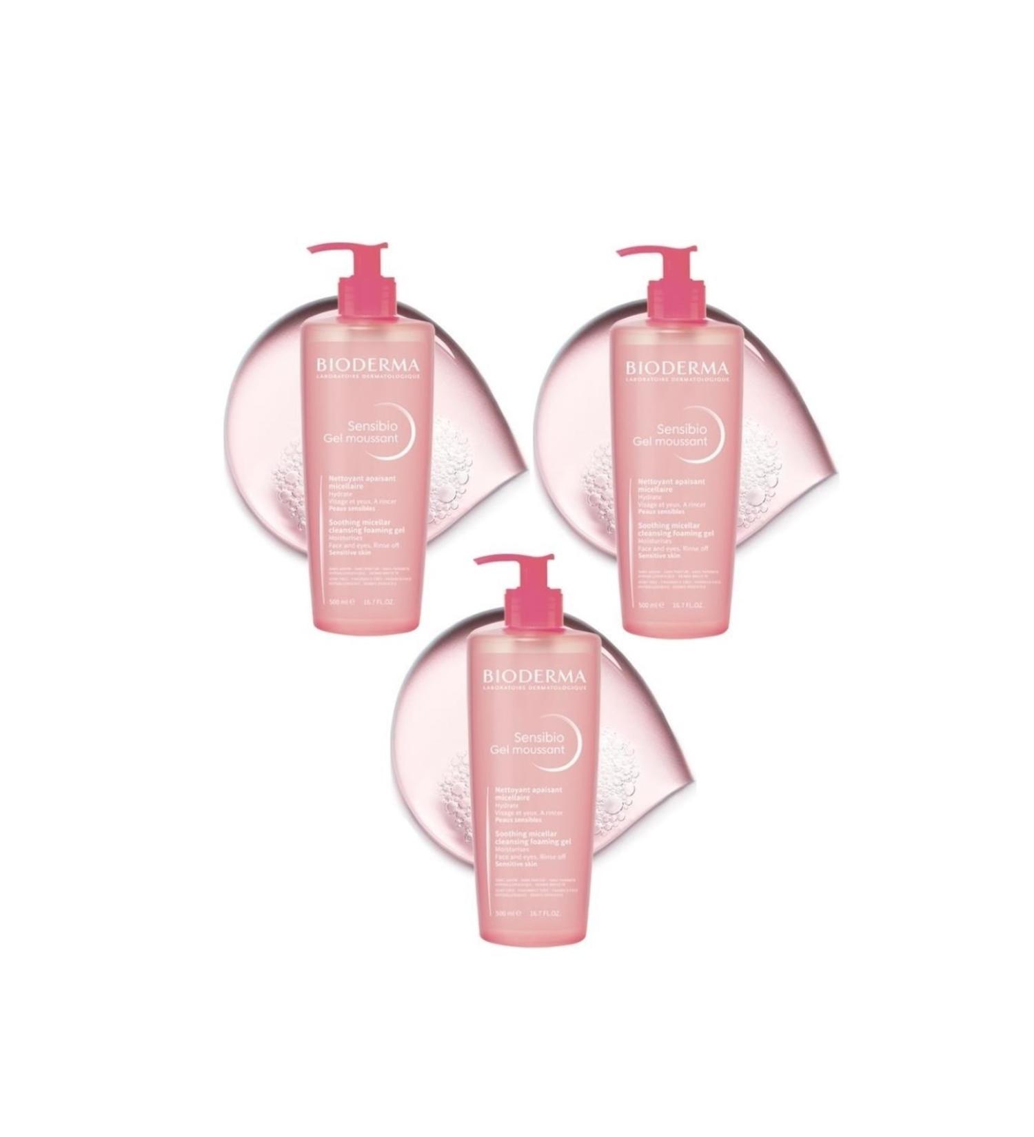 Bioderma Sensibio Gel Moussant Foaming Gel 500 Ml 3 Pieces