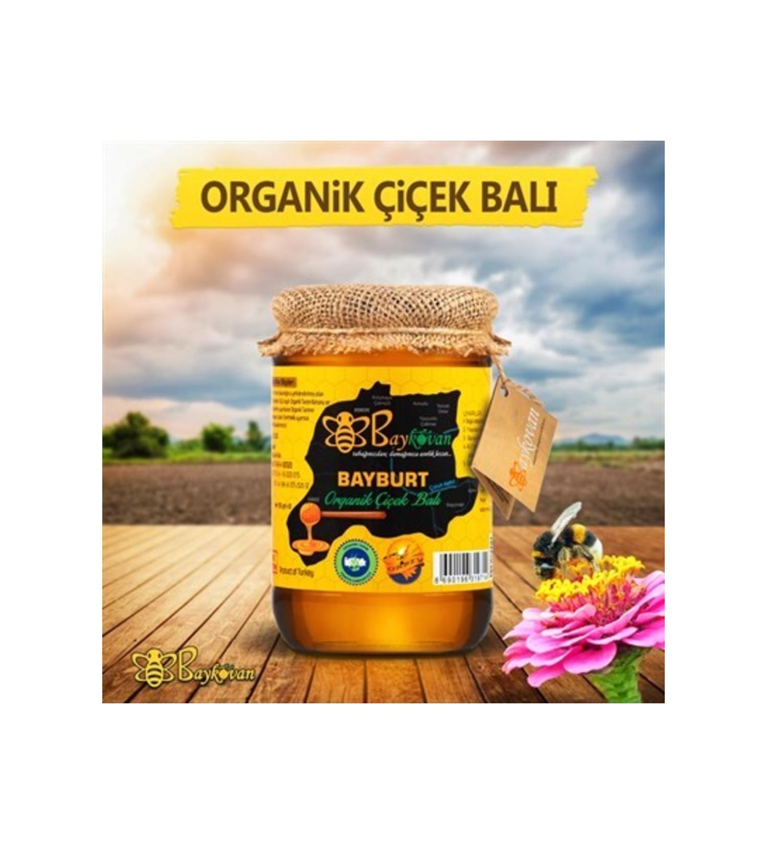 Baykovan Organic Flower Honey 850 gr - Buy Online on GoSupps.com