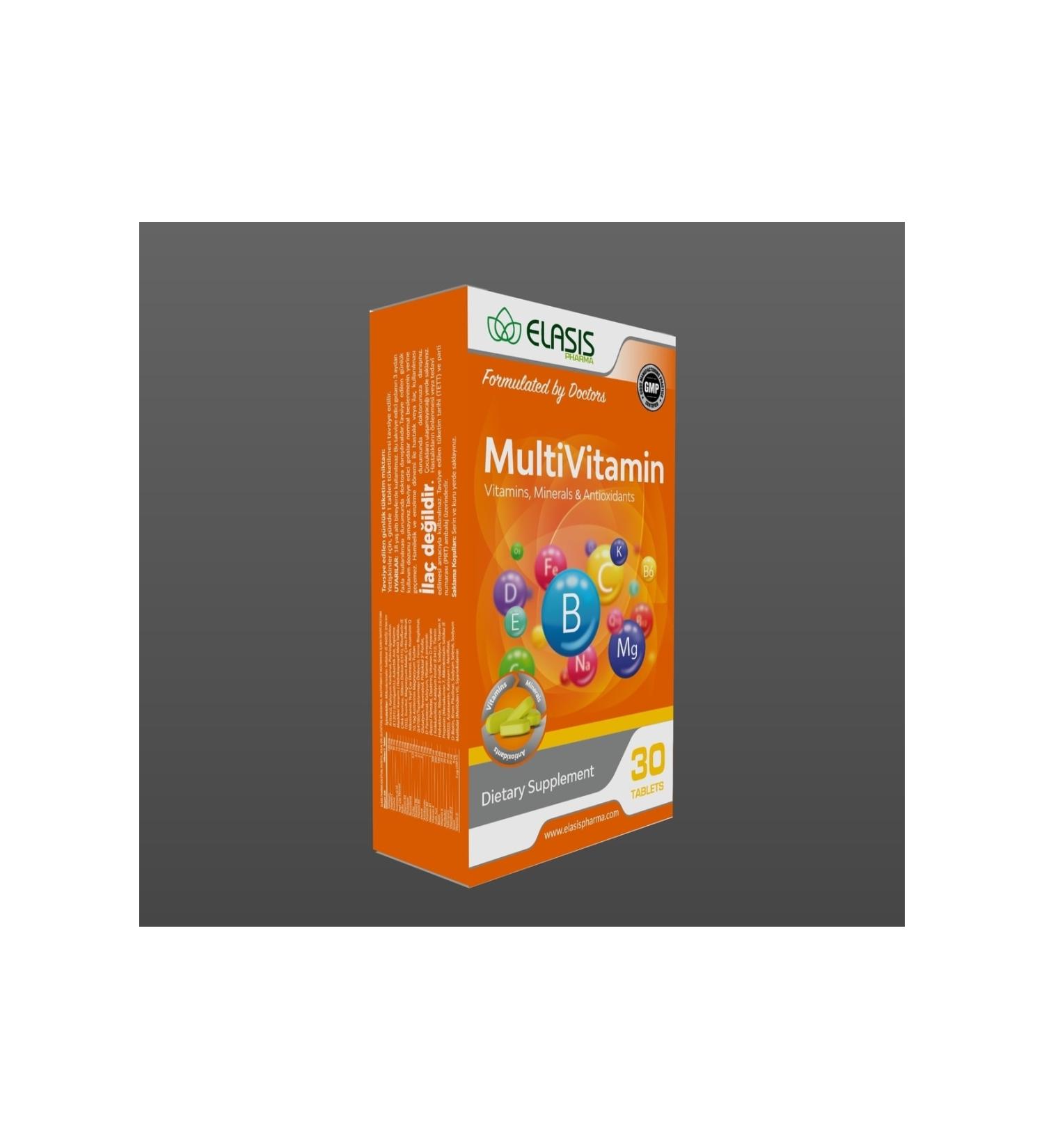 ELAS S PHARMA Elas s Multivitamin Mineral & Antioxidant 30 Tablets