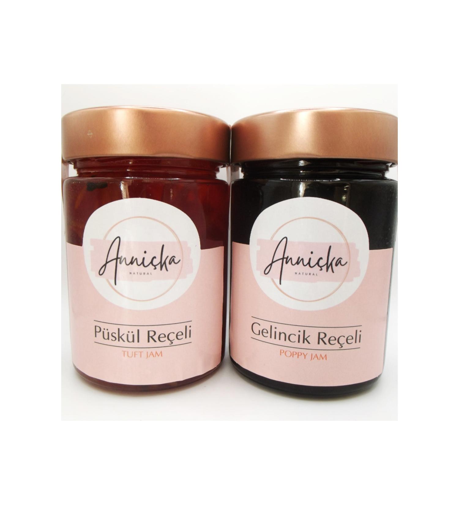 Anni ka Natural Tassel and Poppy Jam Without Additives and Preservatives 2x400gr - Buy Online on GoSupps.com