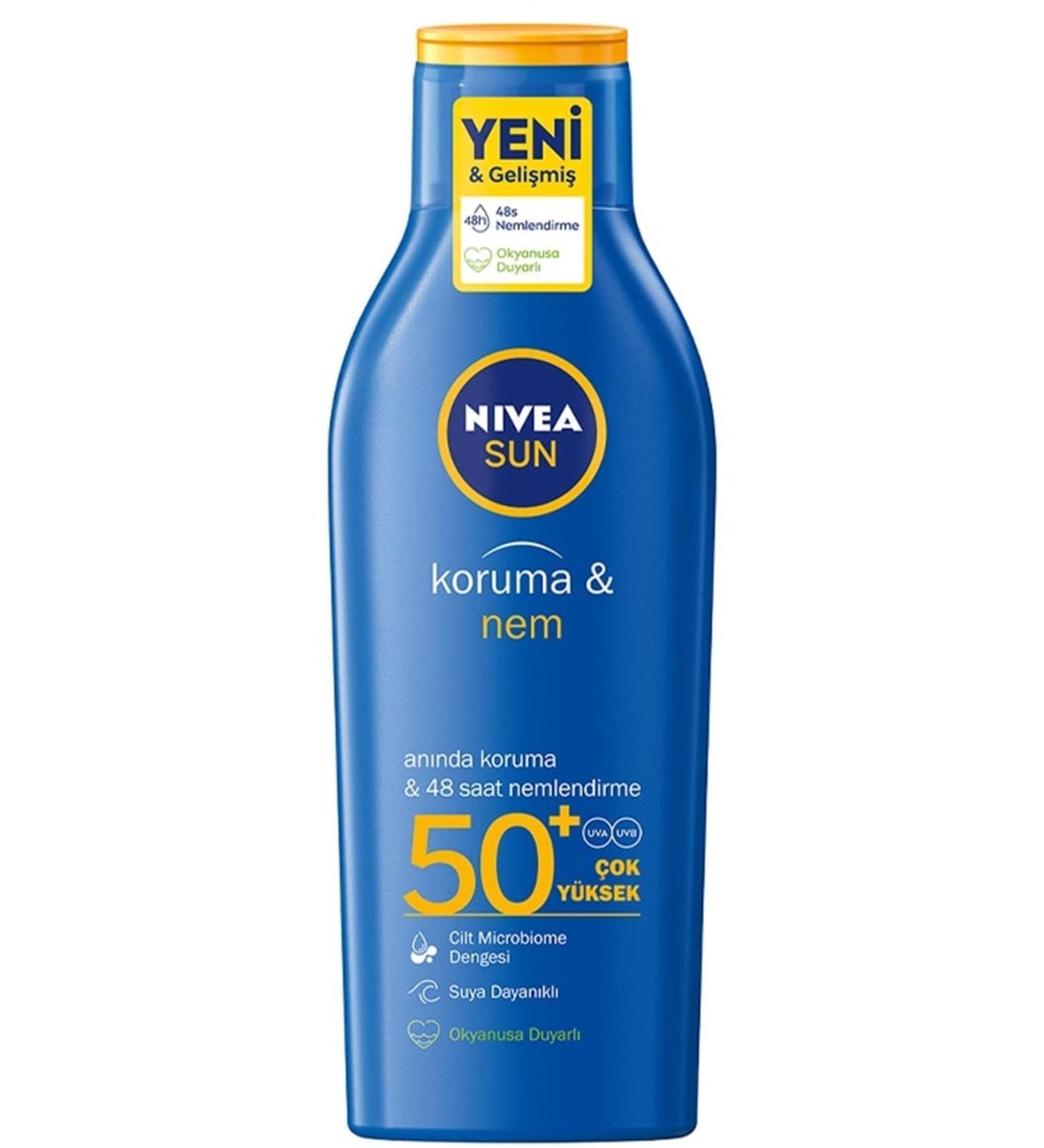 NIVEA Sun Protection & Moisture Sun Lotion 50+gkf 200 ml