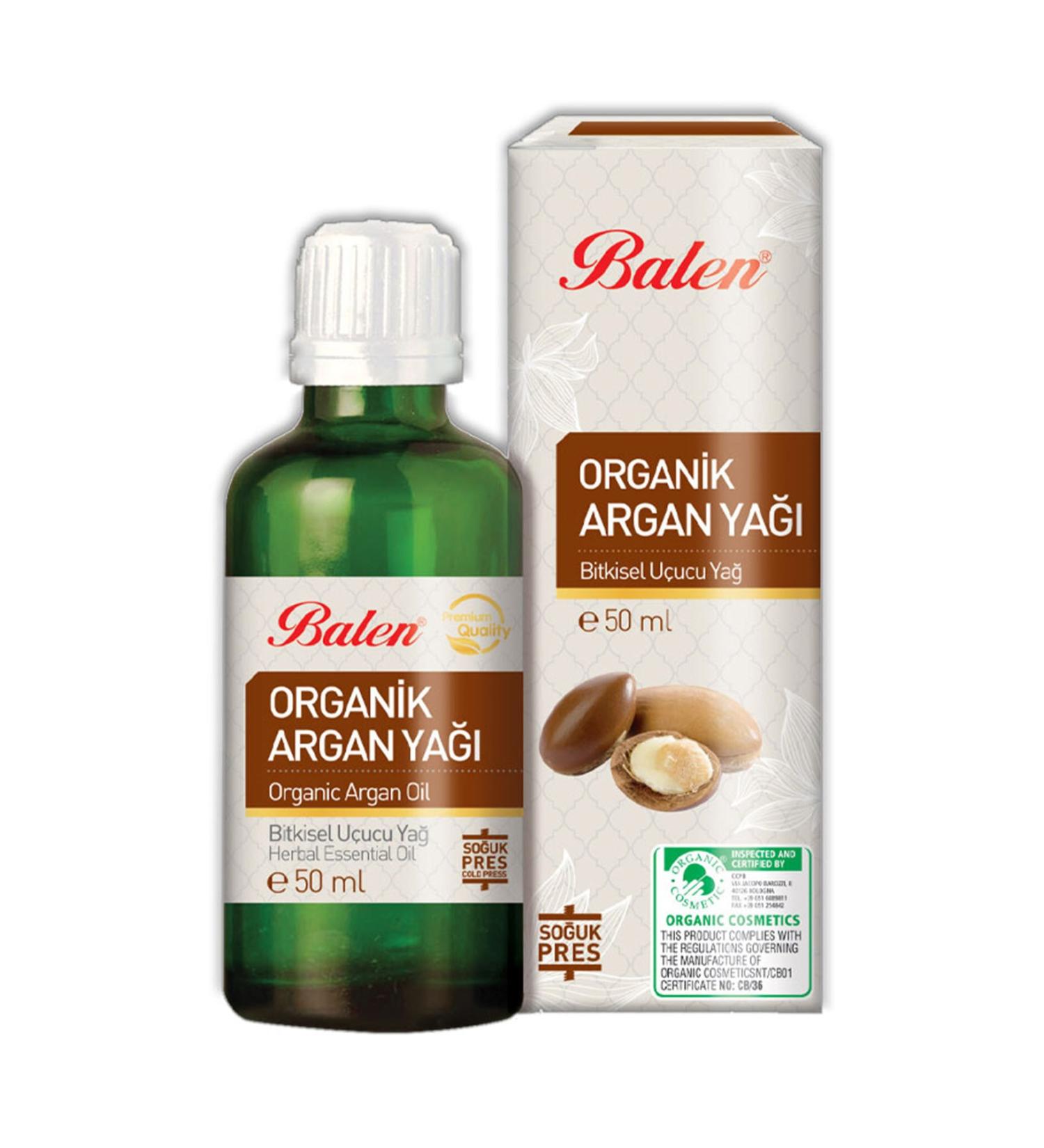 Balen Additive-Free Pure Natural Organic Argan Oil 50 ml