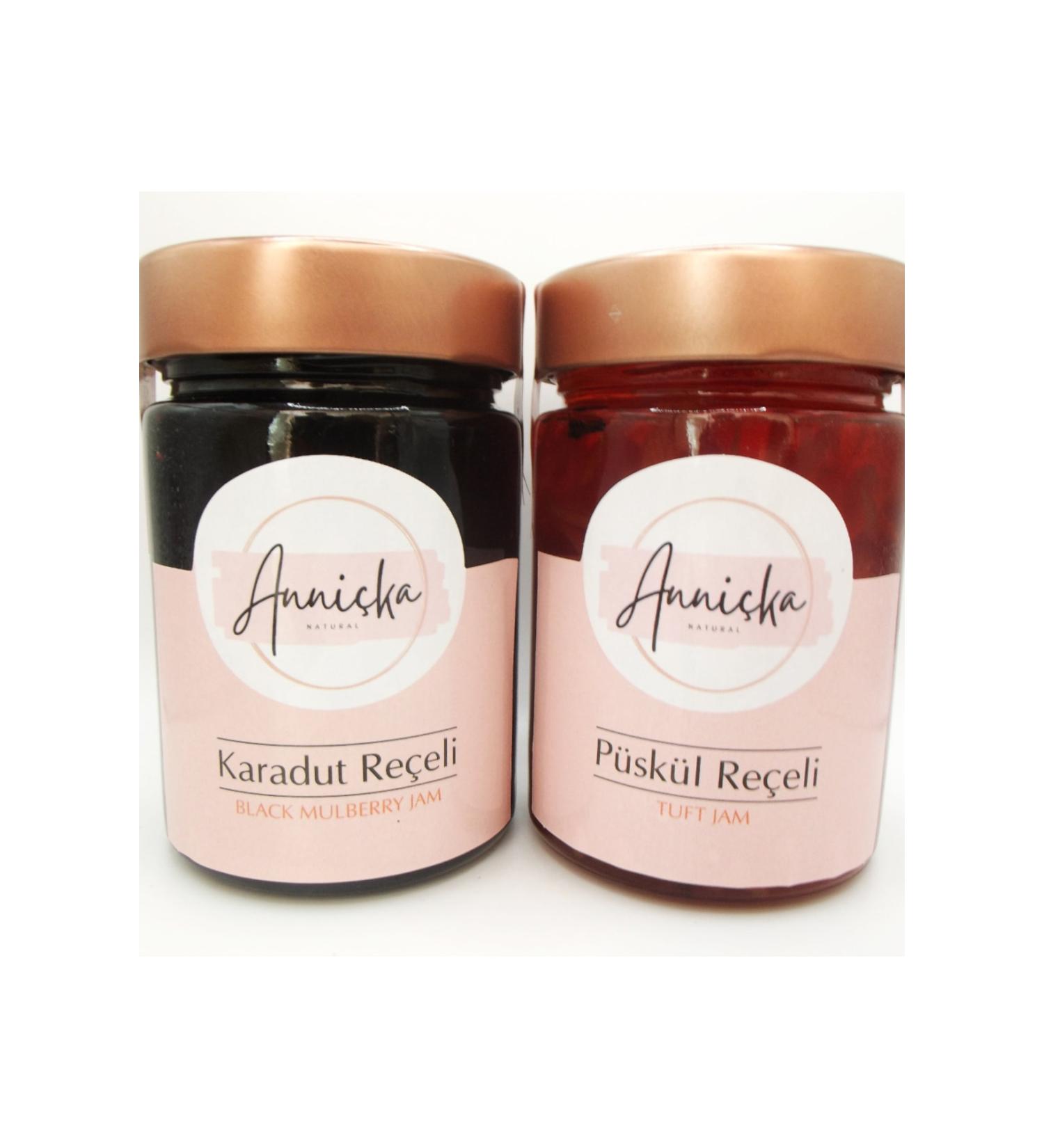 Anni ka Natural Black Mulberry and Tassel Jam Without Additives and Preservatives 2x400gr - Buy Online on GoSupps.com