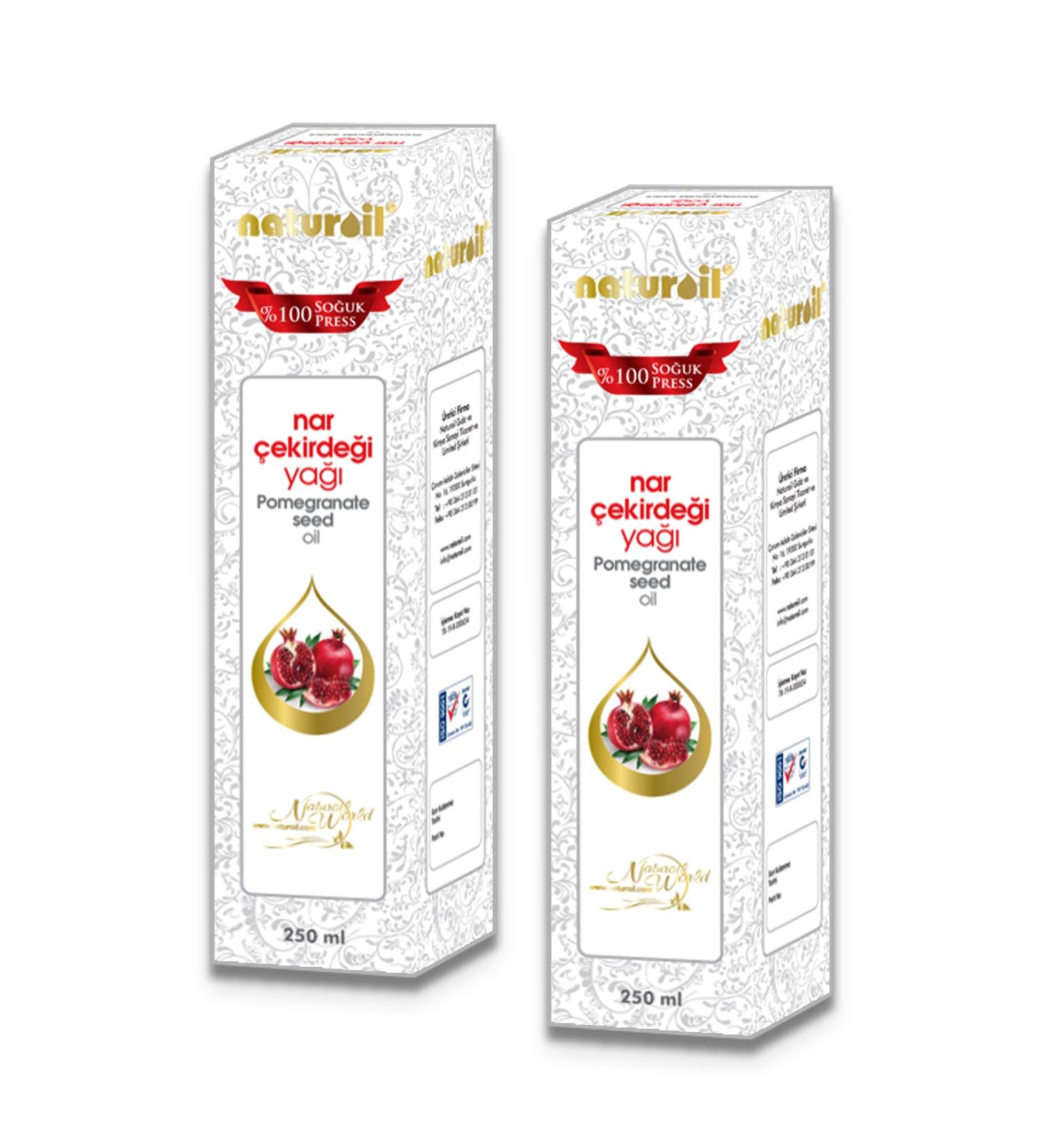 Naturoil Pomegranate Seed Oil (COLD PRESS) 250 ml X 2 Pieces
