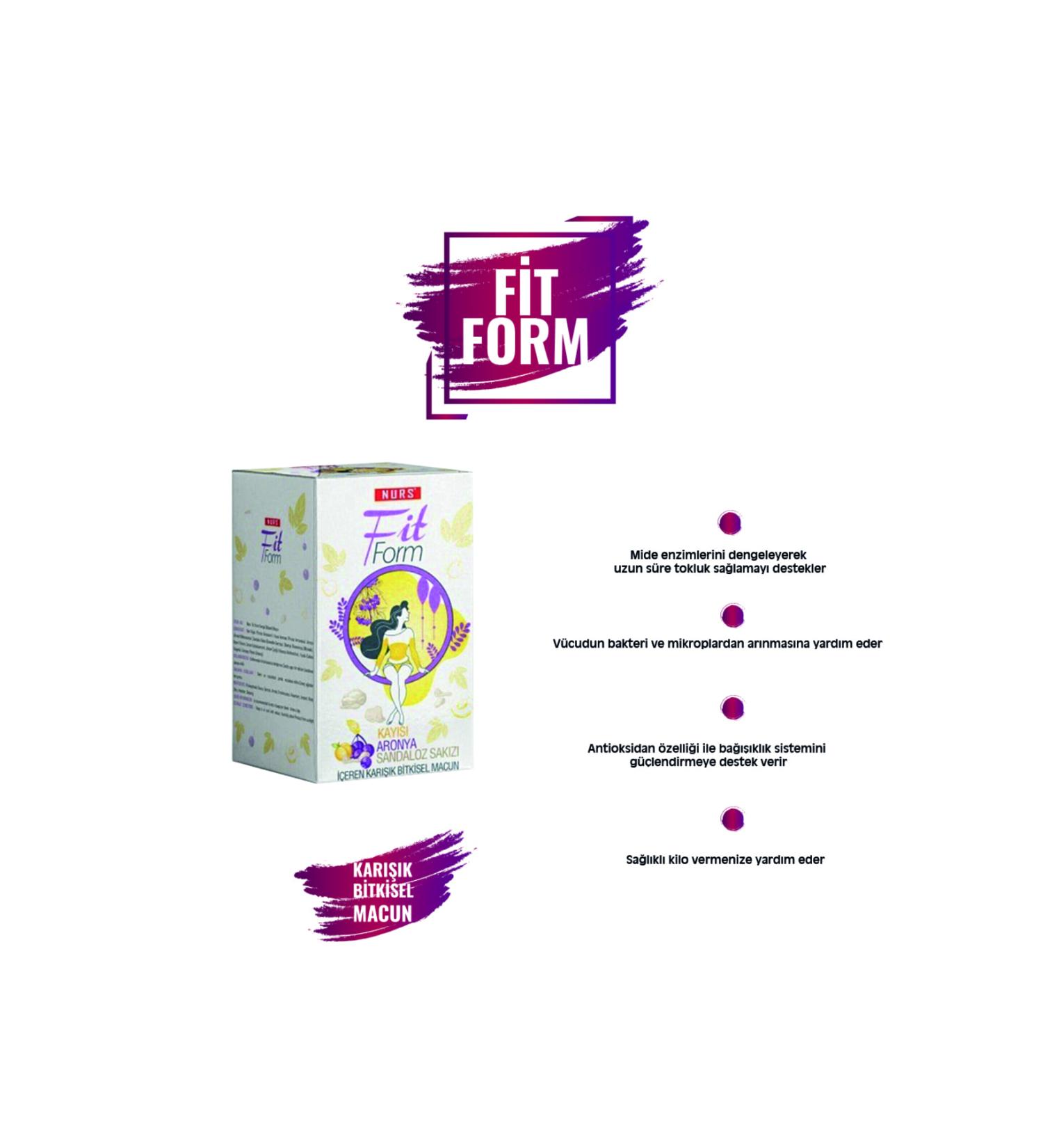 Nurs Fit Form Apricot & Aronia & Sandalose Gum Paste 400 Gr