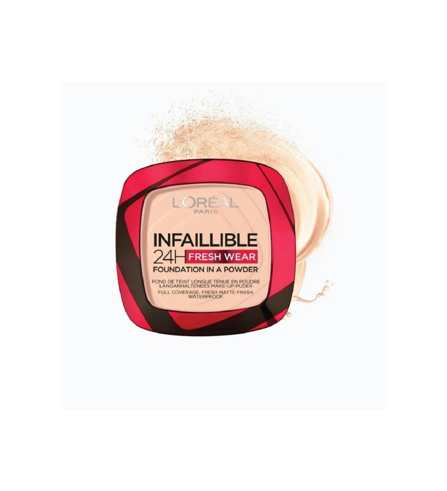 L'Oreal Paris Infaillible 24h Fresh Wear 180 Rose Sand Powder 9gr - Buy Online on GoSupps.com