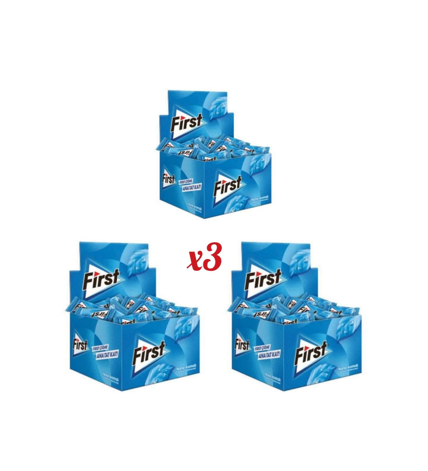 First Mint Flavored Gum Single 200 Pcs (3 Packs)