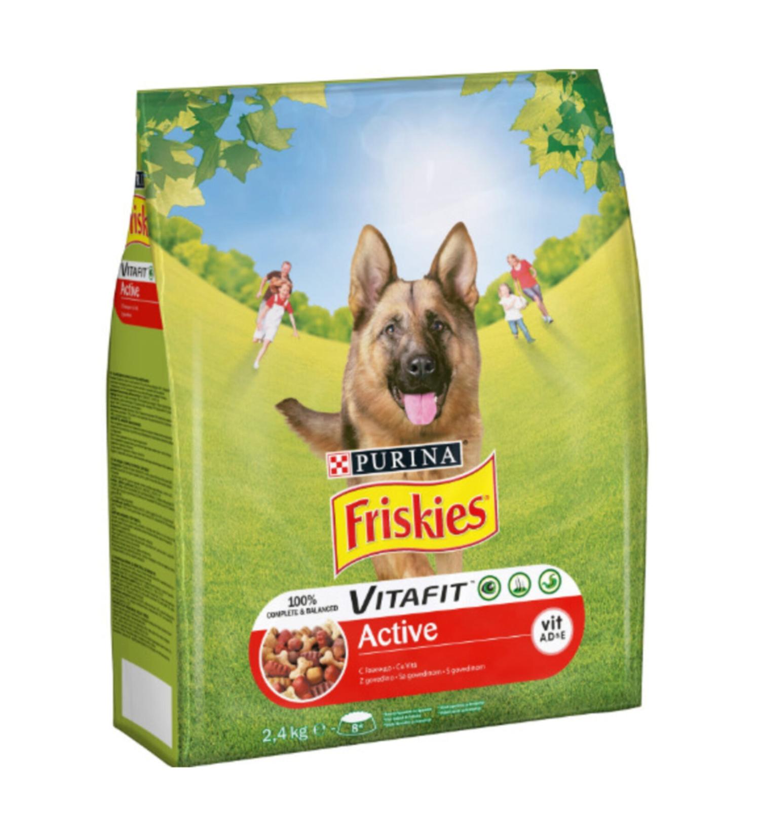 Friskies Meaty Active Dog 2.4 Kg