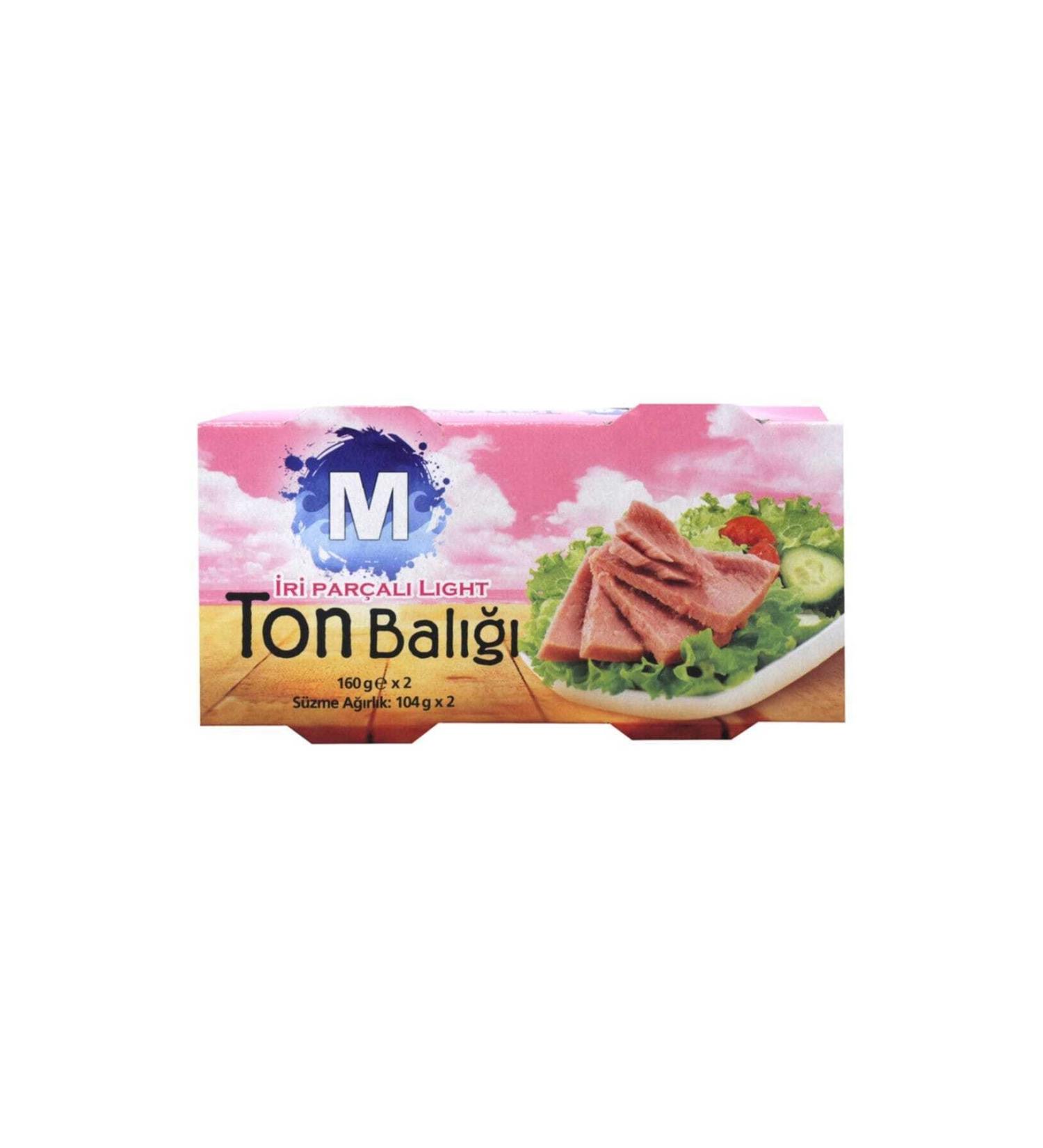 Migros Large Piece Light Tuna 2x160 G